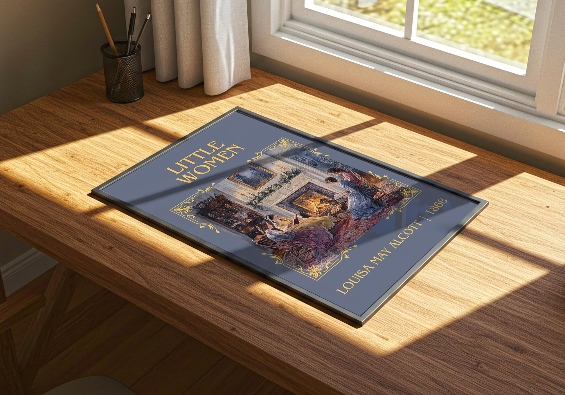 Little Women by Louisa May Alcott | Descriptive Book Poster | Minimalist