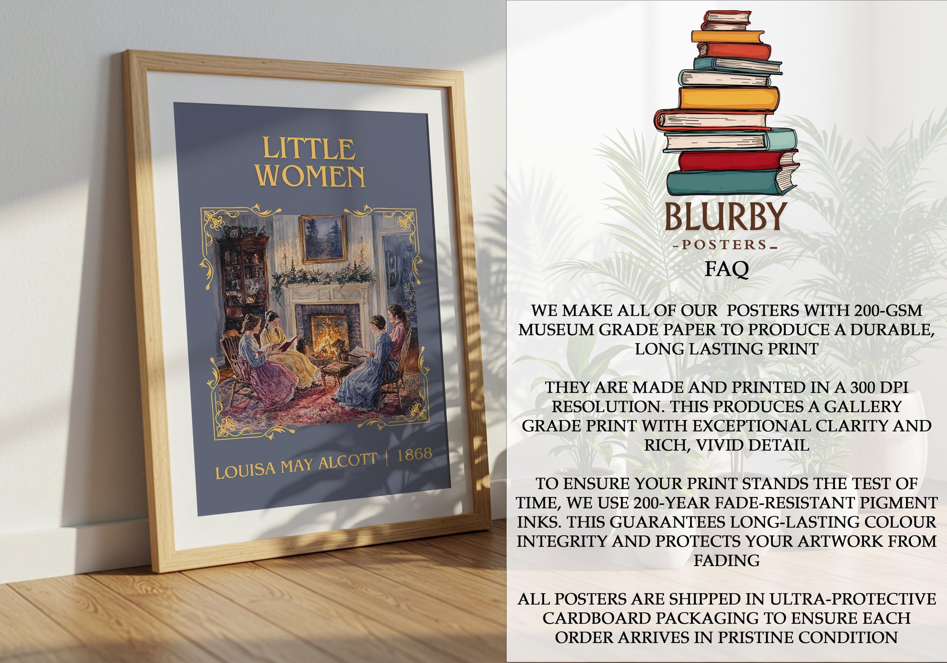 Little Women by Louisa May Alcott | Descriptive Book Poster | Minimalist