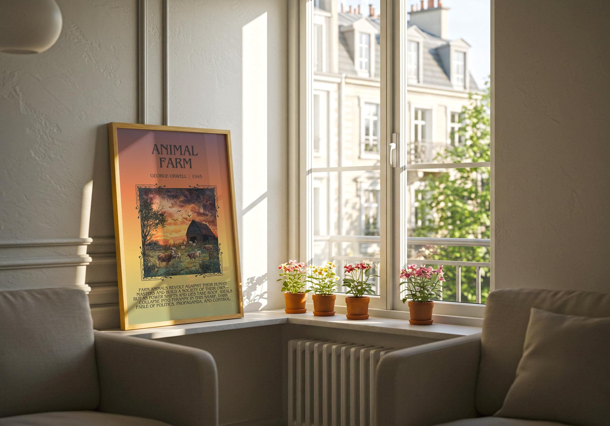 Animal Farm by George Orwell | Descriptive Book Poster | Blurby