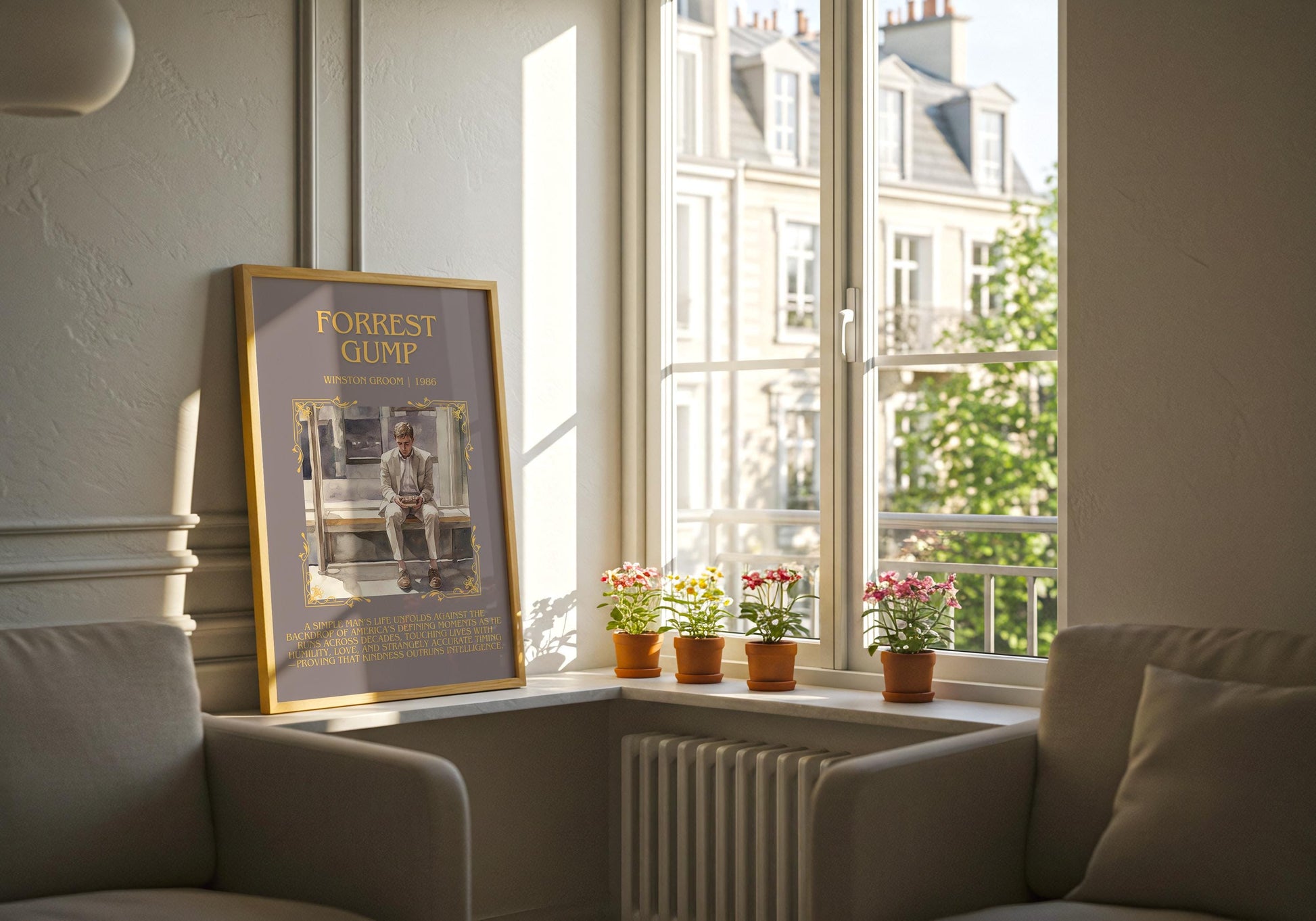 Forest Gump by Winston Groom | Descriptive Book Poster | Blurby