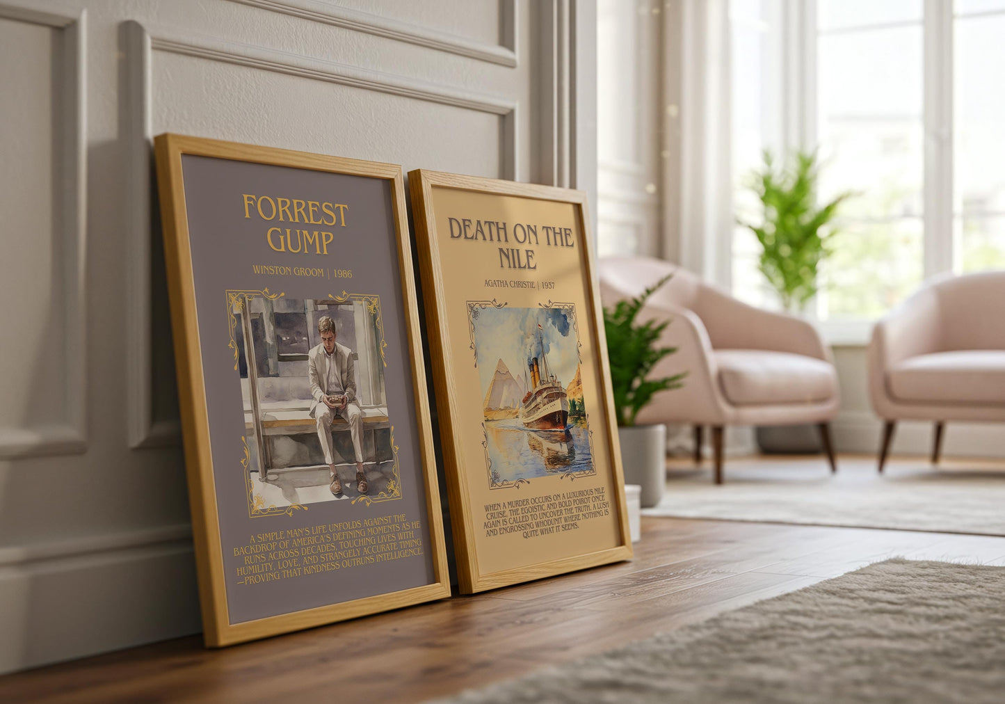 Forest Gump by Winston Groom | Descriptive Book Poster | Blurby