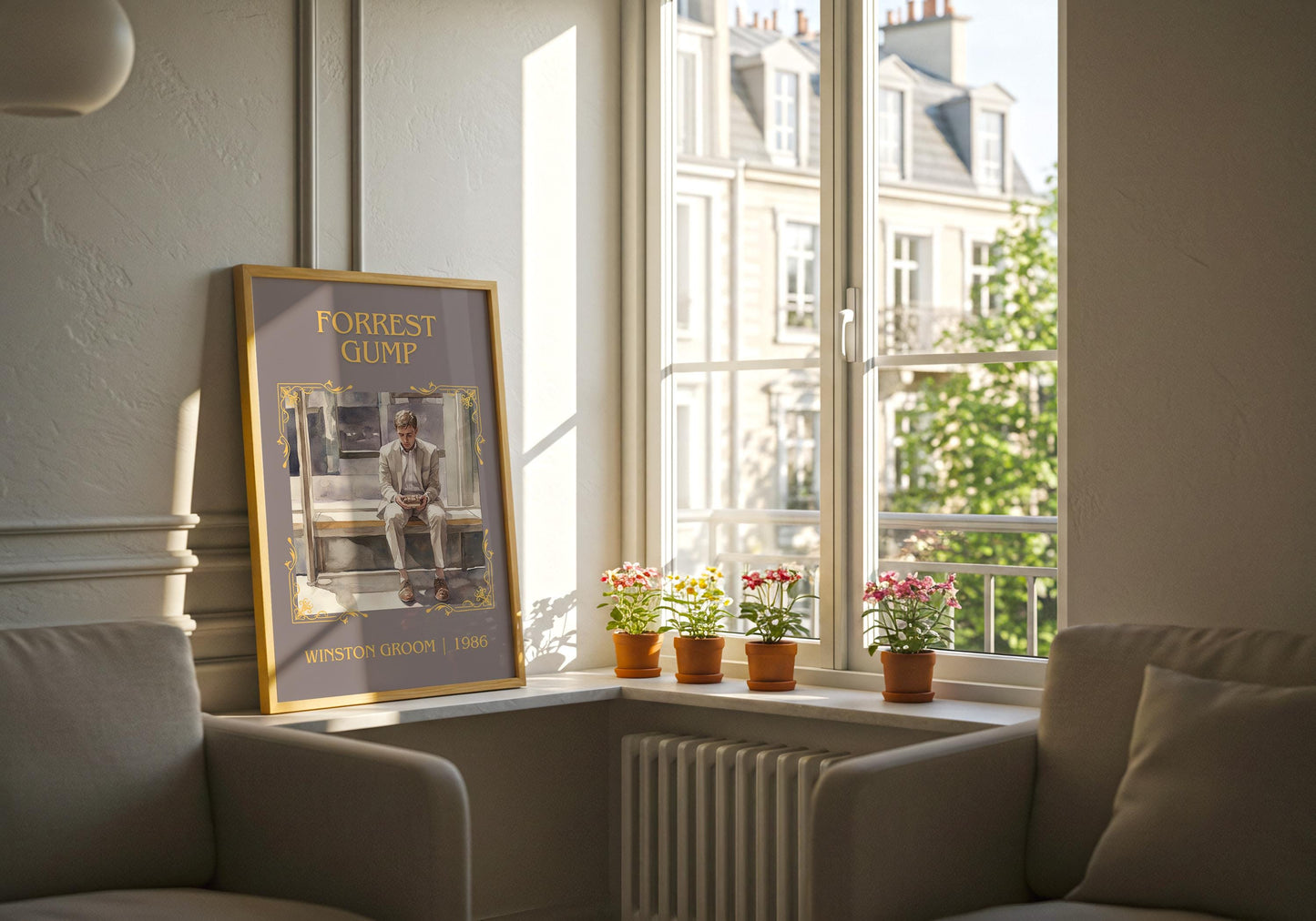 Forest Gump by Winston Groom | Descriptive Book Poster | Minimalist