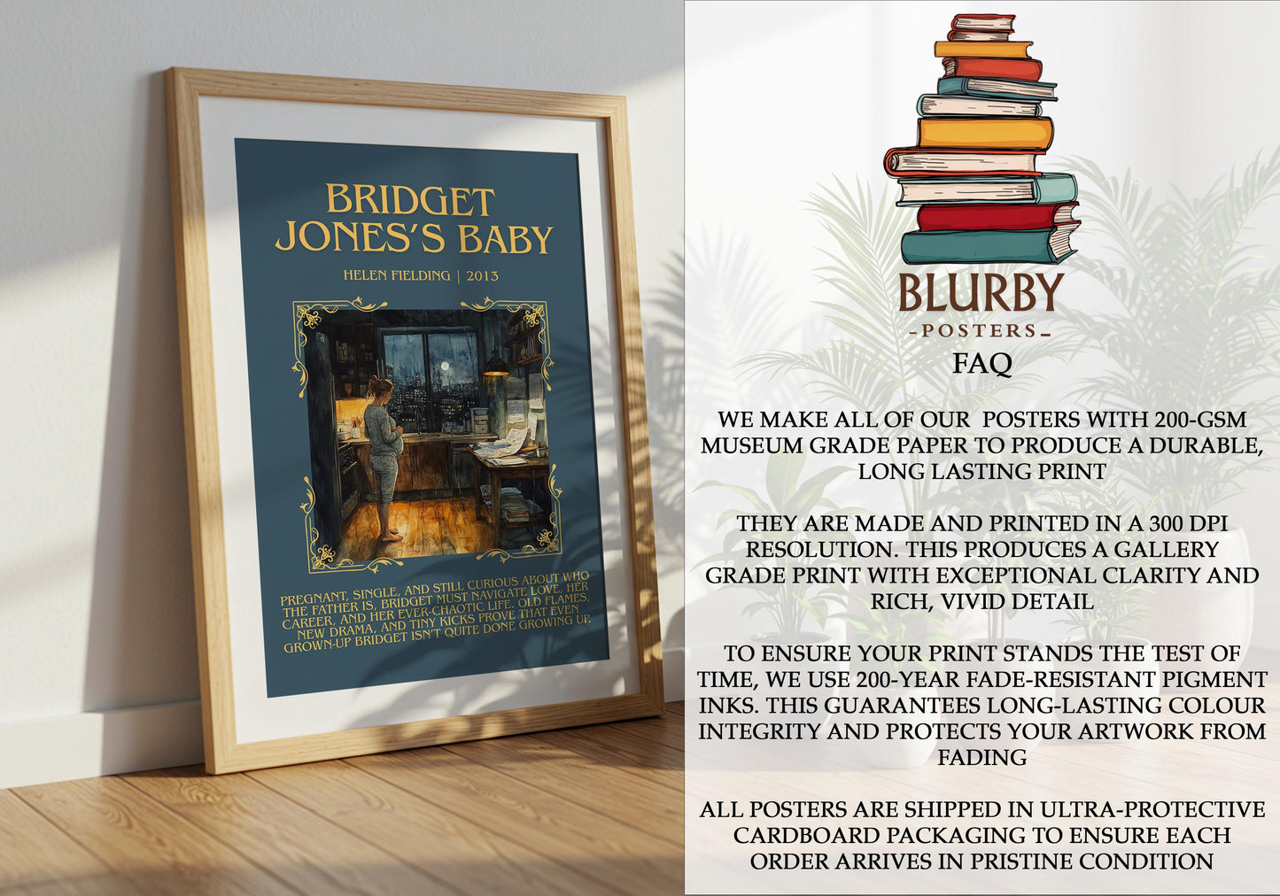 Bridget Jones's Baby by Helen Fielding | Descriptive Book Poster | Blurby