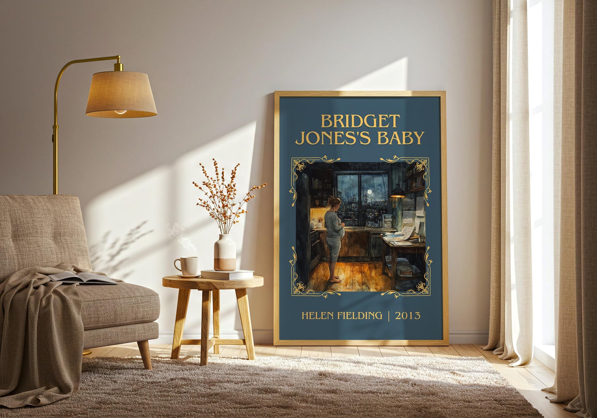 Bridget Jones's Baby by Helen Fielding | Descriptive Book Poster | Minimalist