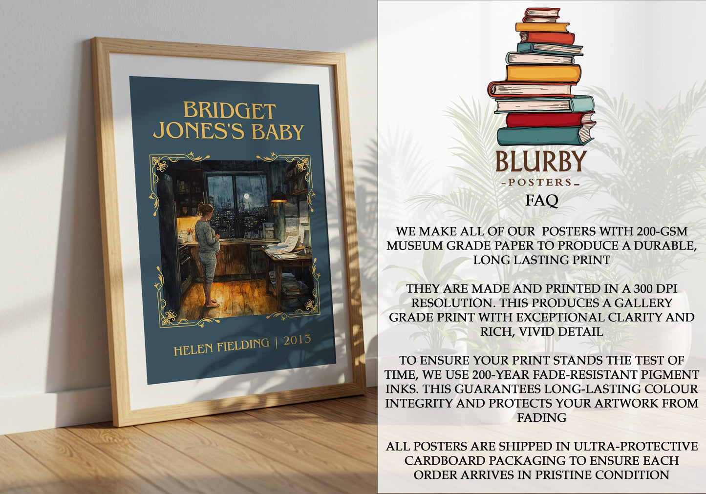 Bridget Jones's Baby by Helen Fielding | Descriptive Book Poster | Minimalist