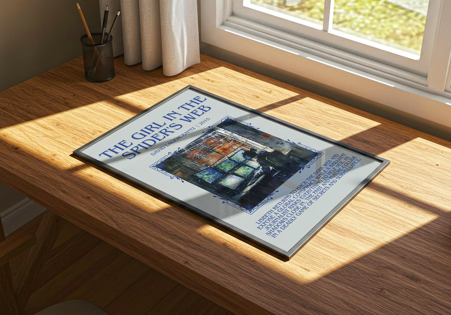 The Girl In The Spider's Web by David Lagercrantz | Descriptive Book Poster | Blurby