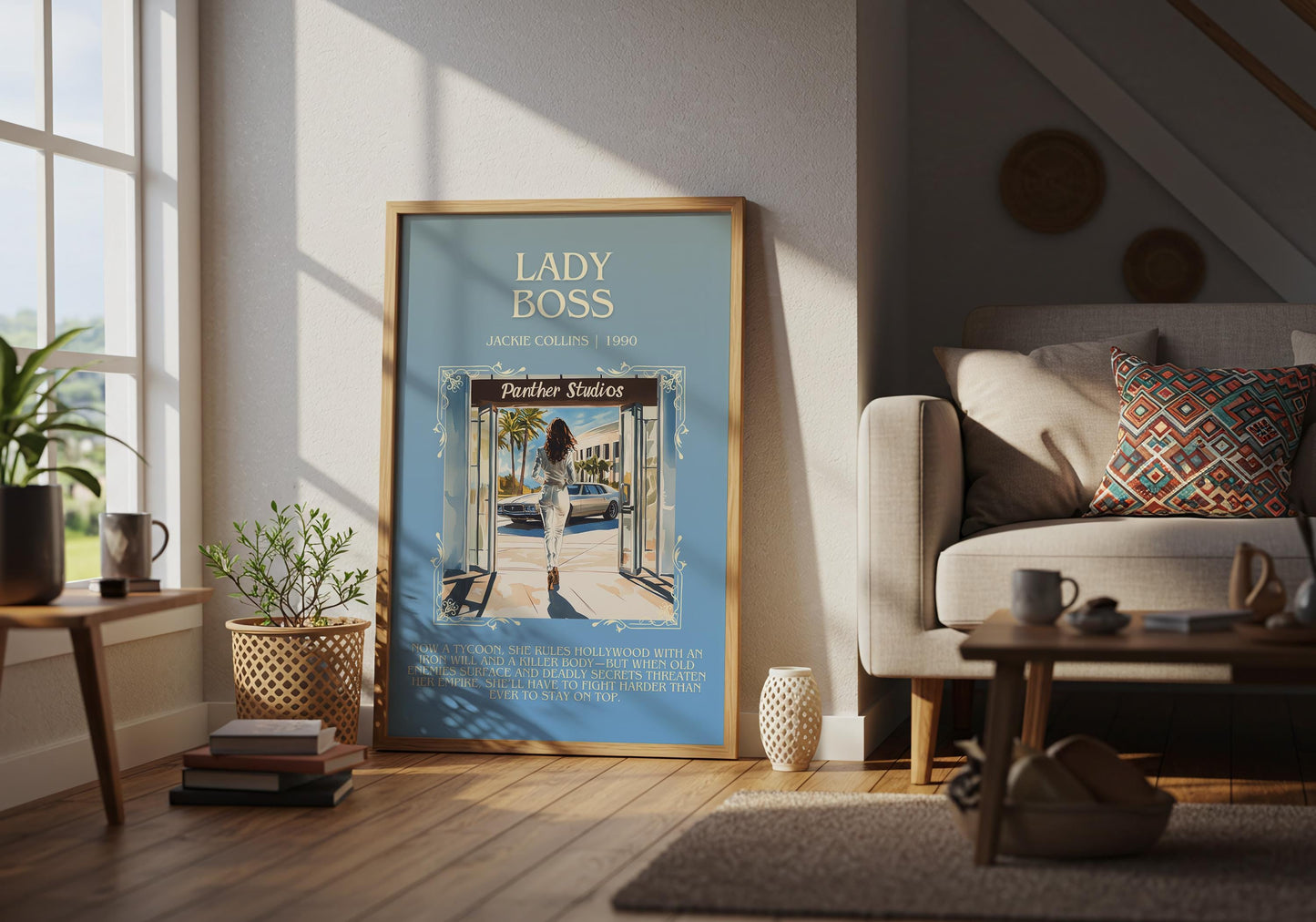 Lady Boss by Jackie Collins | Descriptive Book Poster | Blurby