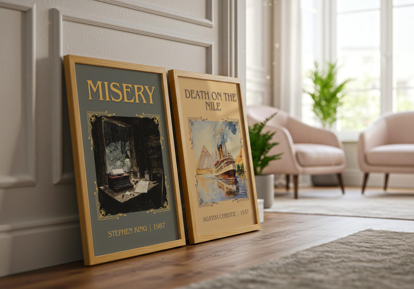 Misery by Stephen King | Descriptive Book Poster | Minimalist