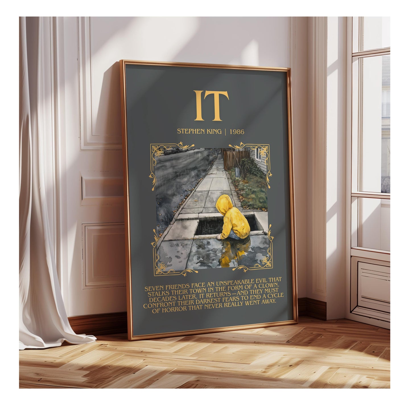 IT by Stephen King | Descriptive Book Poster | Blurby