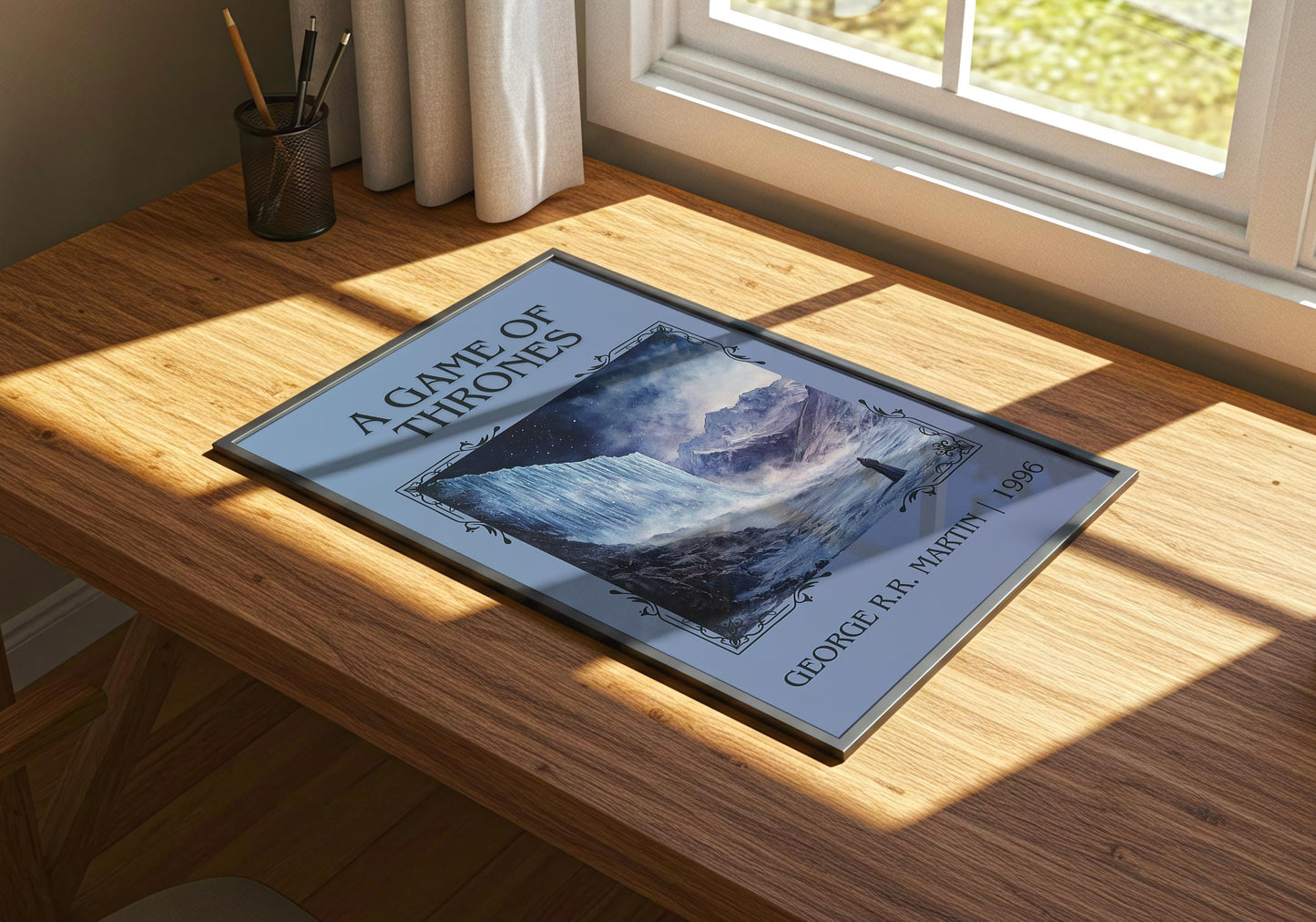 A Game Of Thrones by George R.R. Martin | Descriptive Book Poster | Minimalist