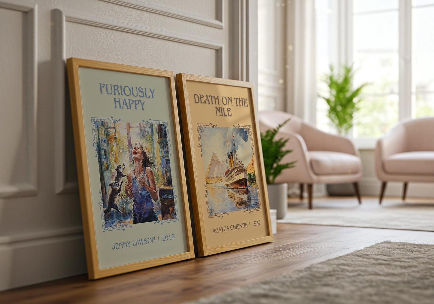 Furiously Happy by Jenny Lawson | Descriptive Book Poster | Minimalist