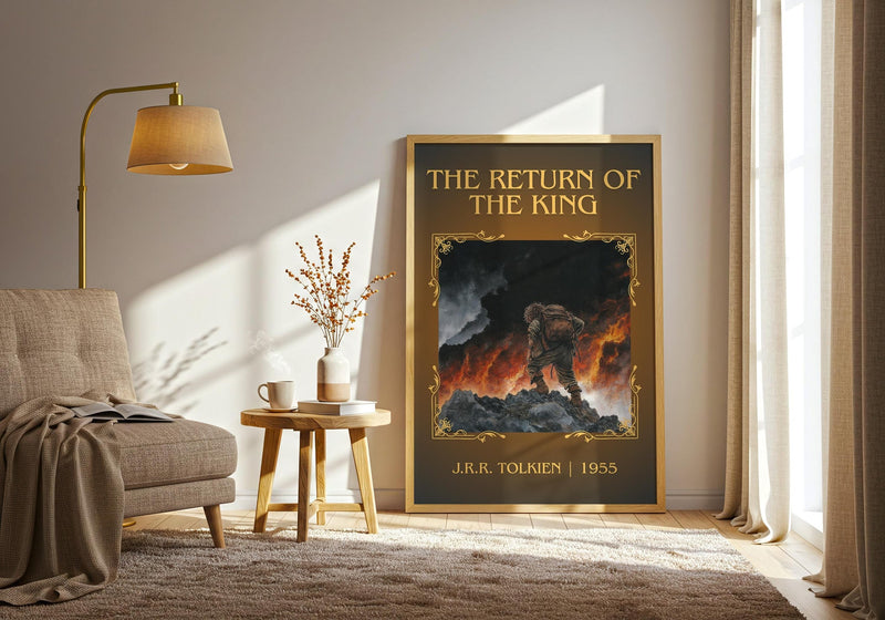 The Return Of The King classic book art print paper finish options – matte satin gloss