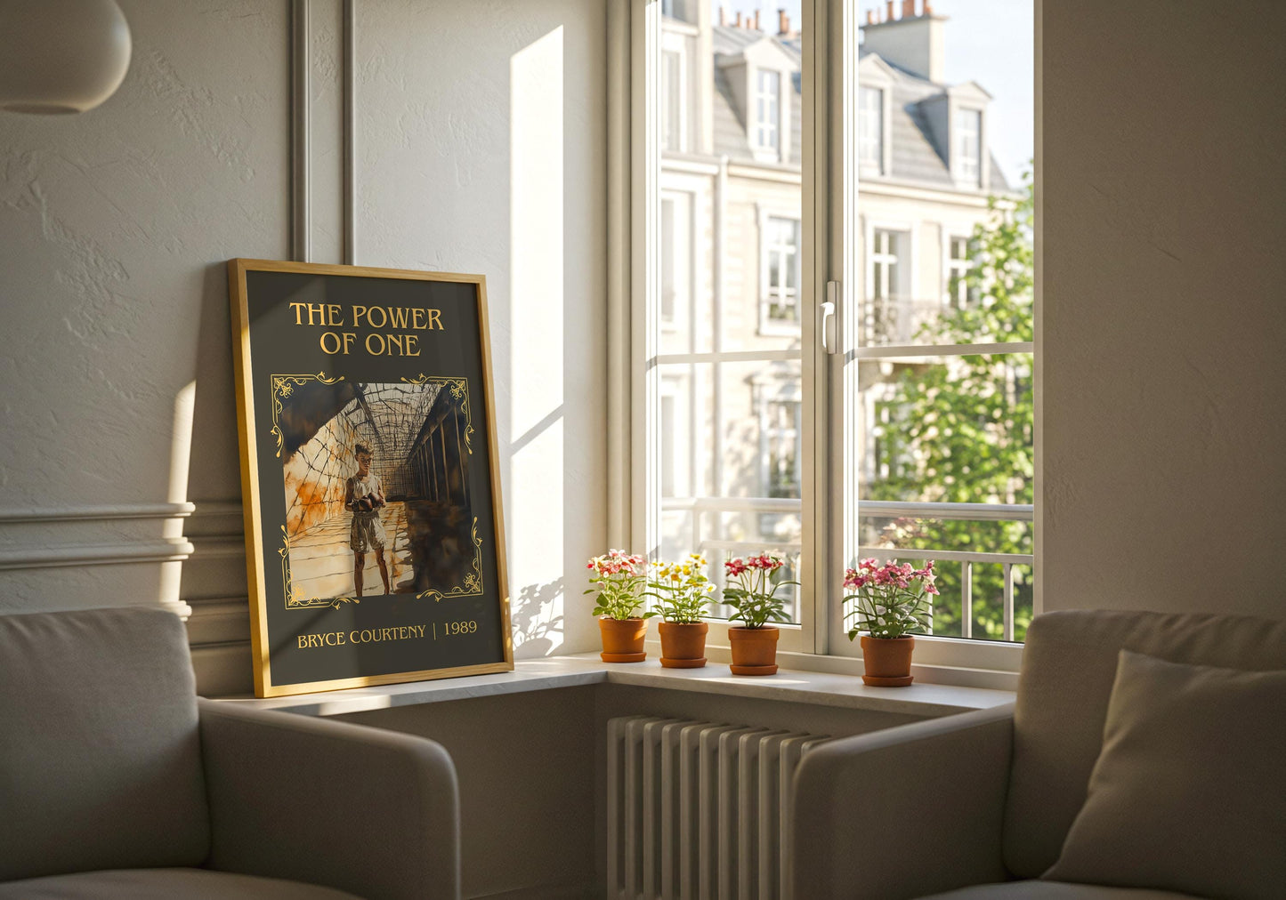 The Power Of One by Bryce Courtney | Descriptive Book Poster | Minimalist