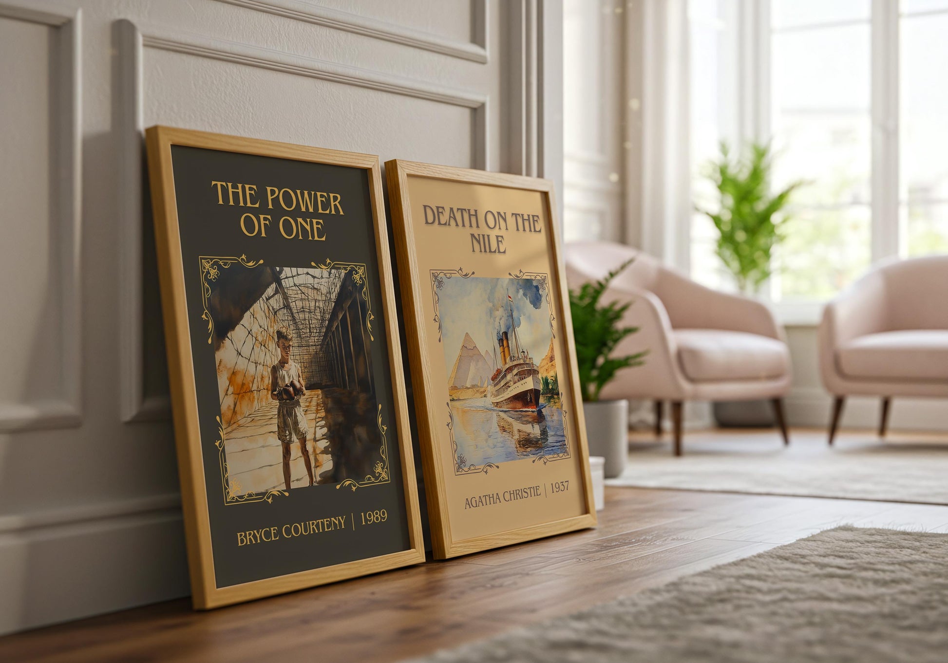 The Power Of One by Bryce Courtney | Descriptive Book Poster | Minimalist