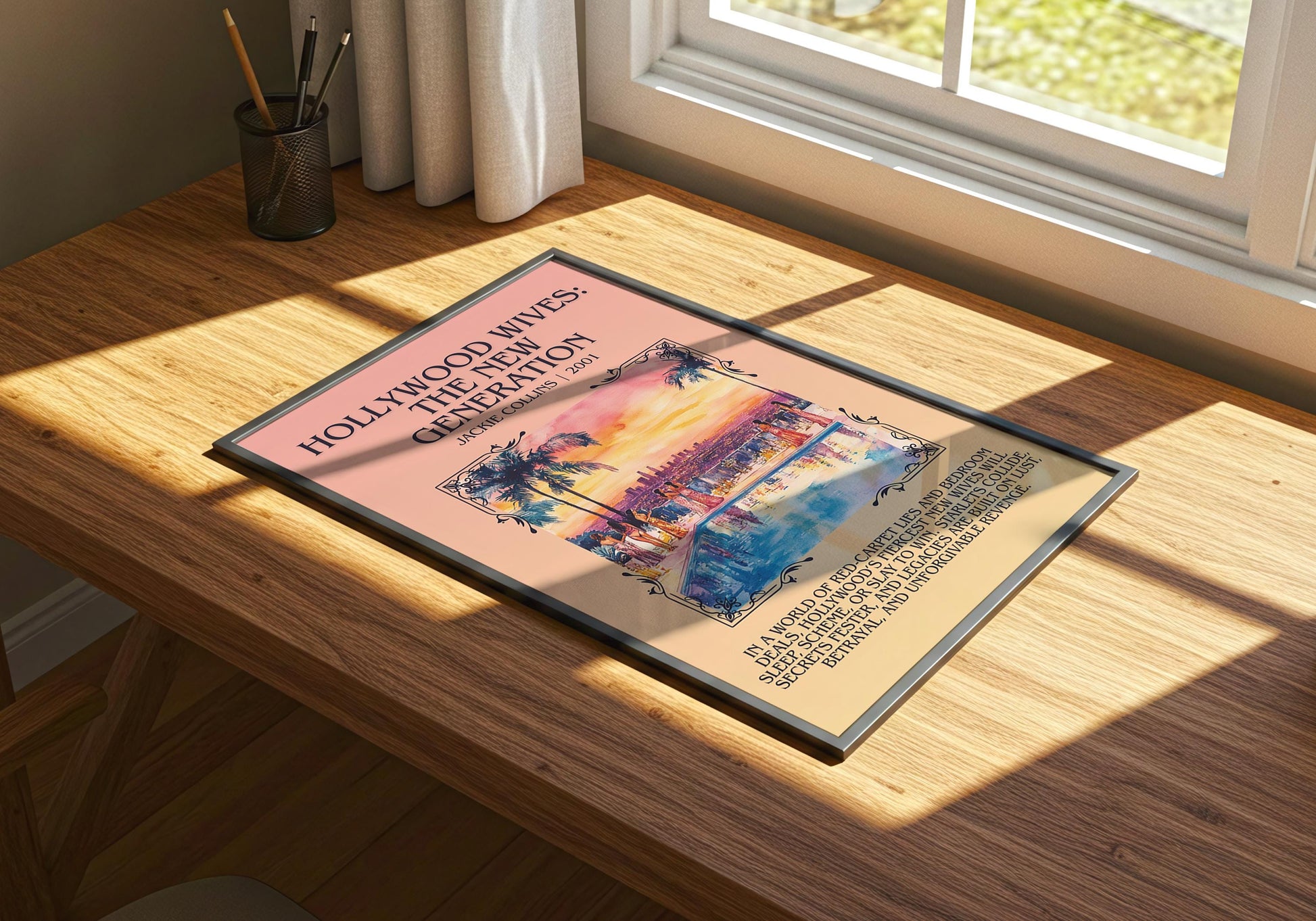 Hollywood Wives: The New Generation by Jackie Collins | Descriptive Book Poster | Blurby