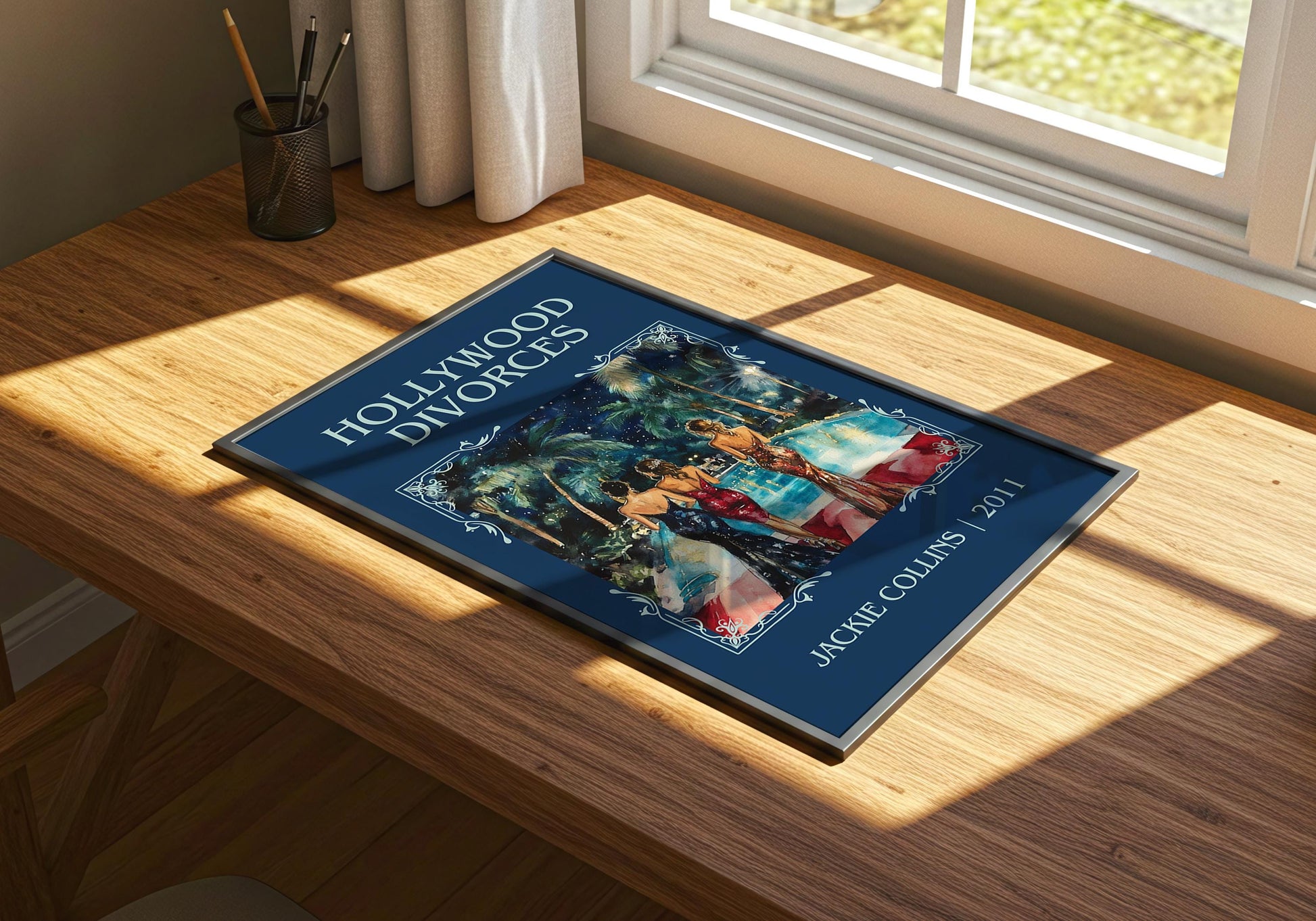 Hollywood Divorces by Jackie Collins | Descriptive Book Poster | Minimalist