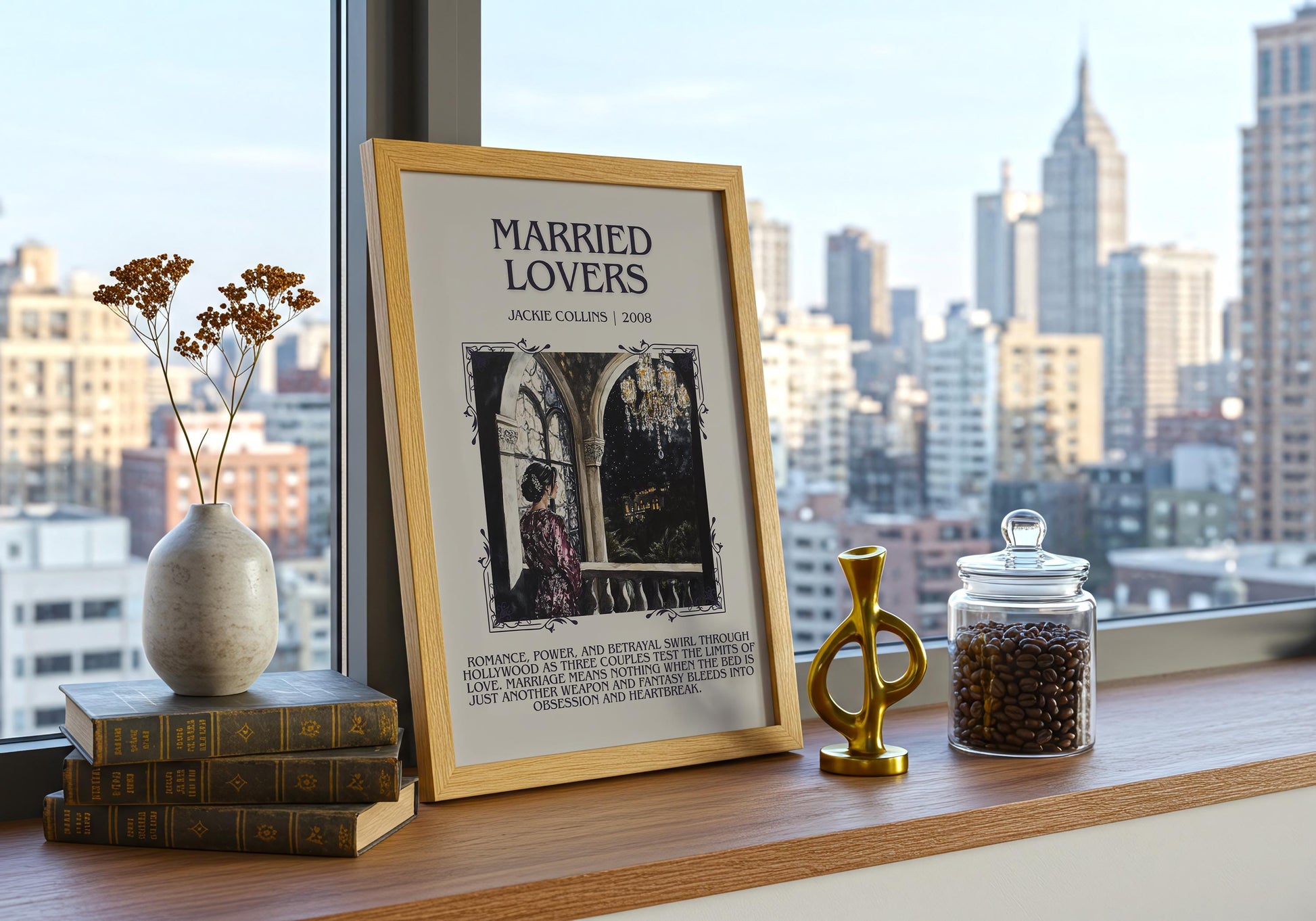 Married Lovers by Jackie Collins | Descriptive Book Poster | Blurby