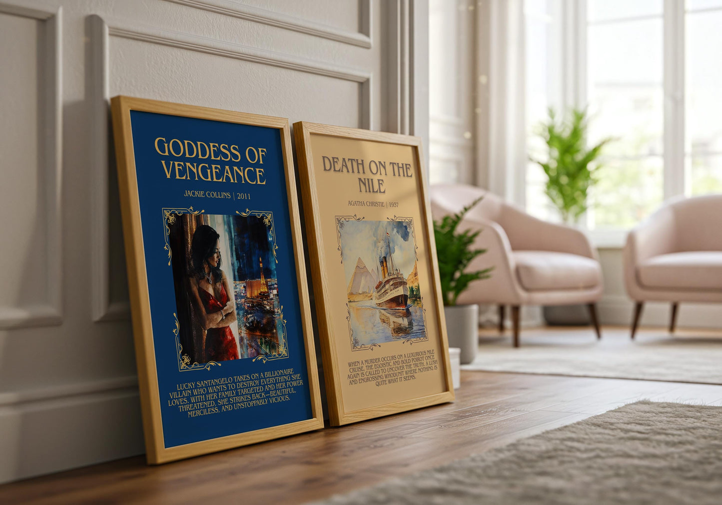 Goddess Of Vengeance by Jackie Collins | Descriptive Book Poster | Blurby