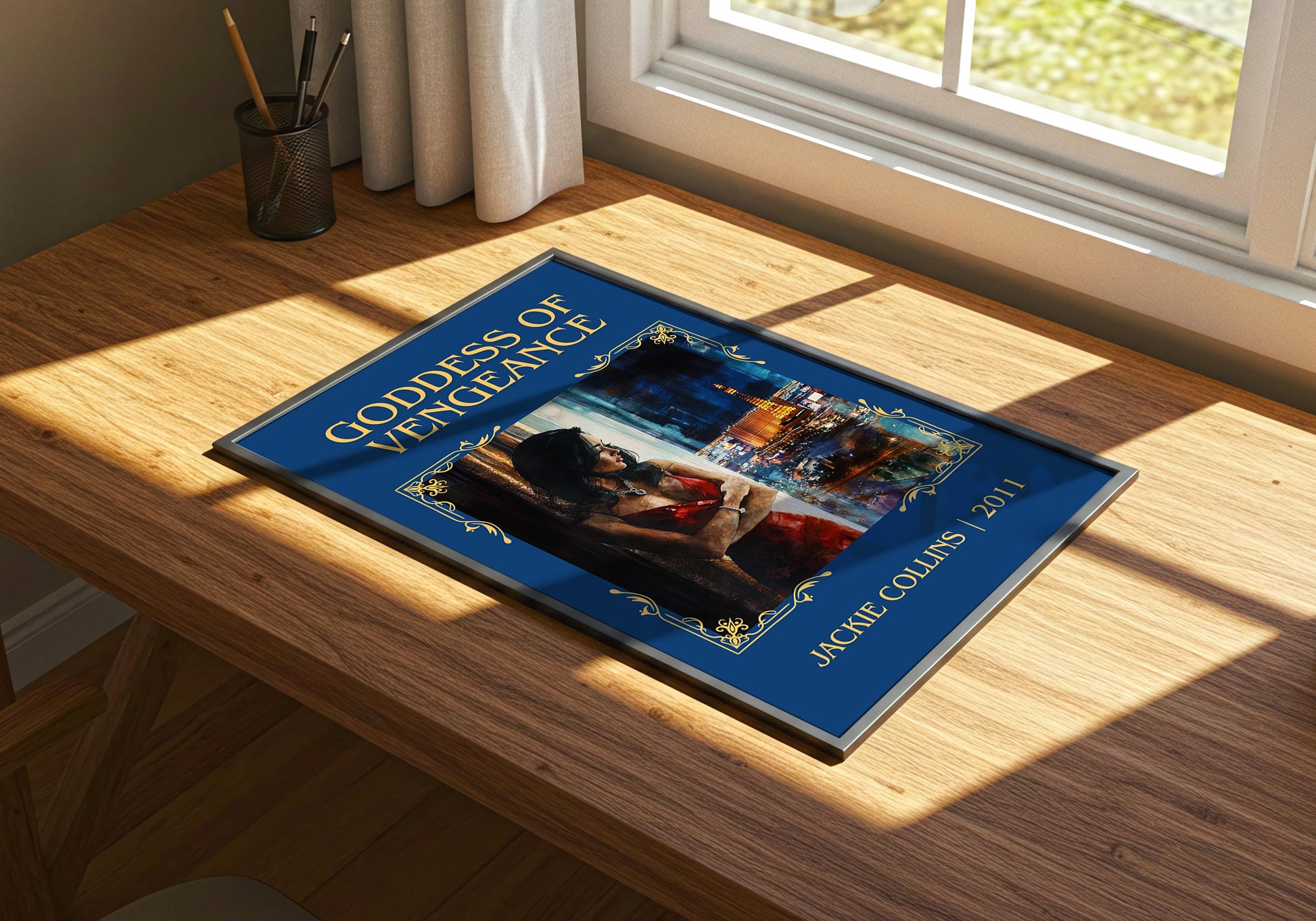 Goddess Of Vengeance by Jackie Collins | Descriptive Book Poster | Minimalist