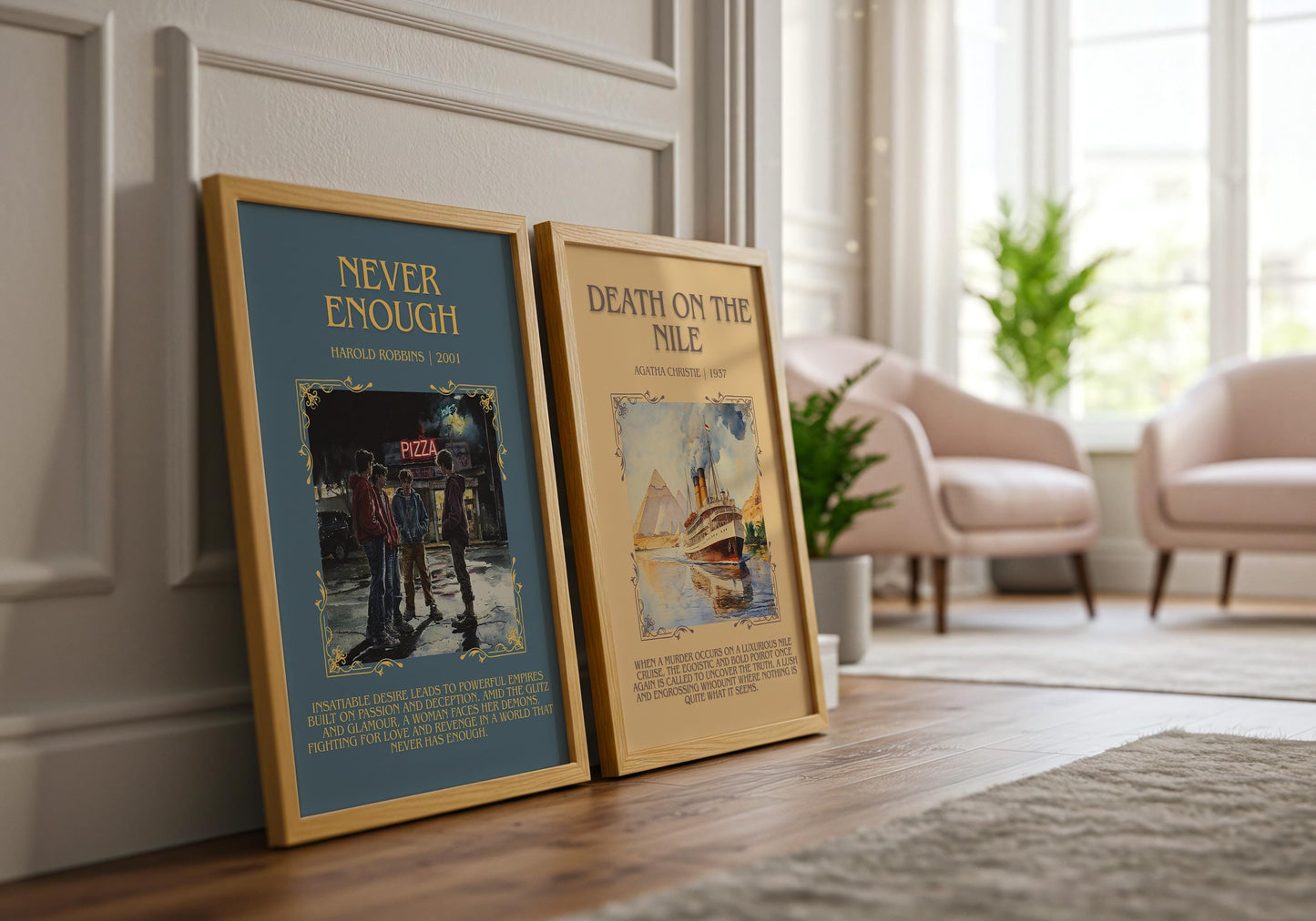 Never Enough by Harold Robbins | Descriptive Book Poster | Blurby