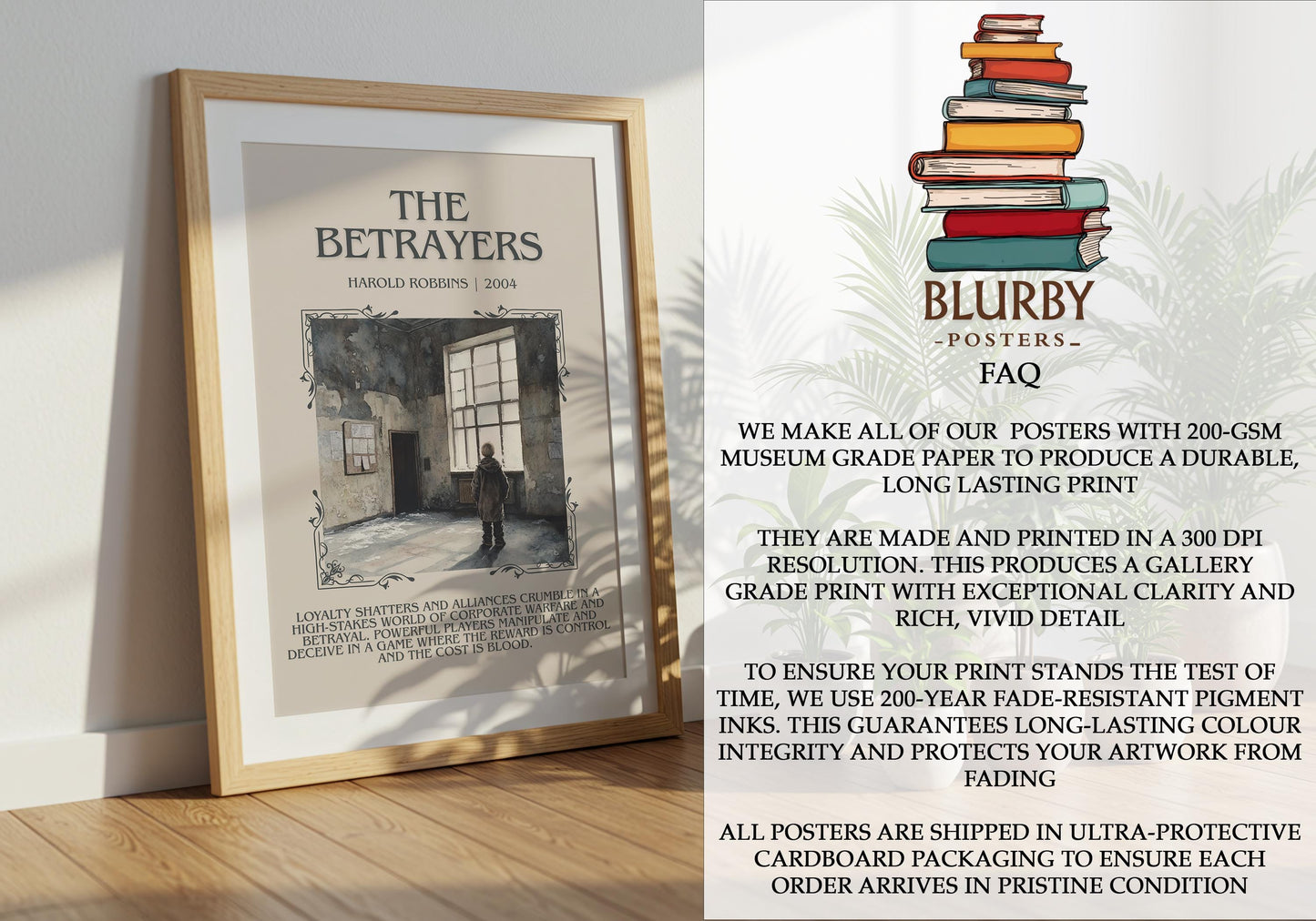 The Betrayers by Harold Robbins | Descriptive Book Poster | Blurby