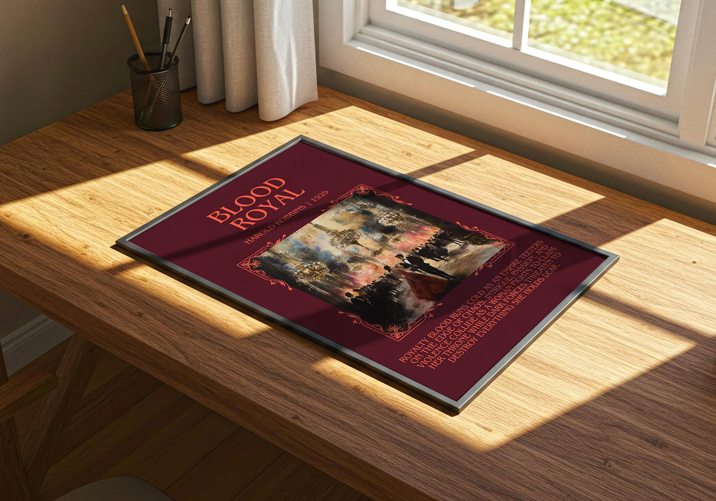 Blood Royal by Harold Robbins | Descriptive Book Poster | Blurby