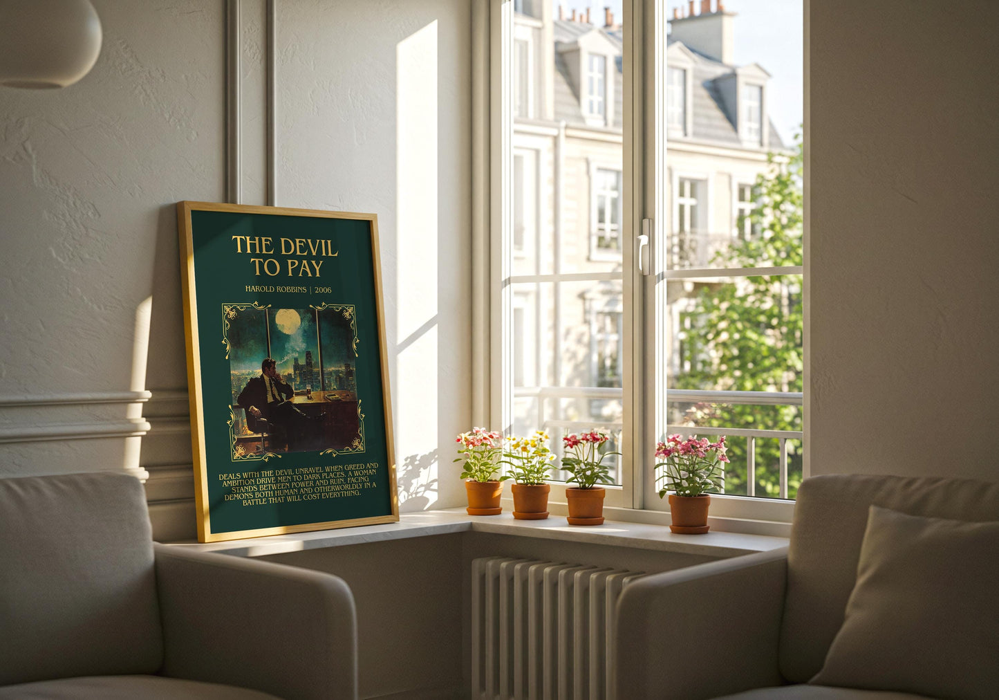 The Devil To Pay by Harold Robbins | Descriptive Book Poster | Blurby