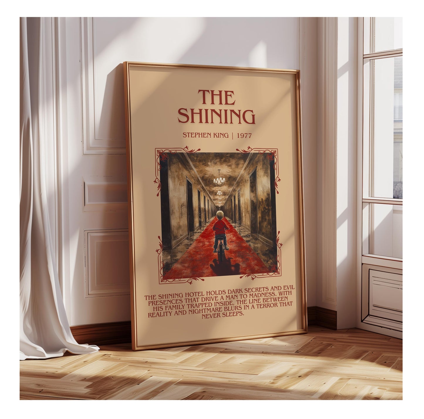 The Shining by Stephen King | Descriptive Book Poster | Blurby