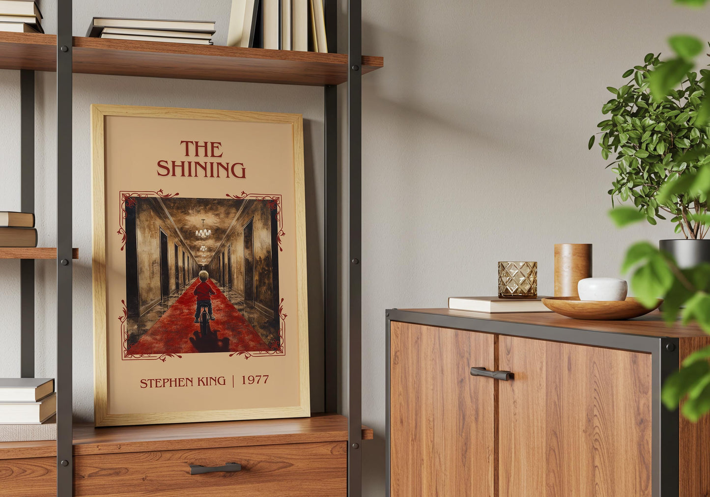 The Shining by Stephen King | Descriptive Book Poster | Minimalist
