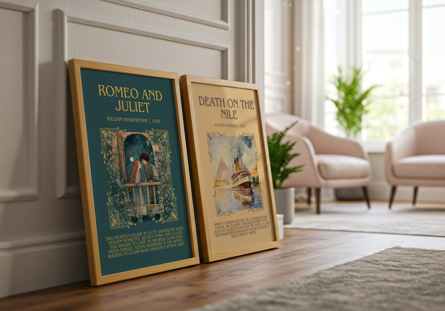 Romeo And Juliet by William Shakespeare | Descriptive Book Poster | Blurby