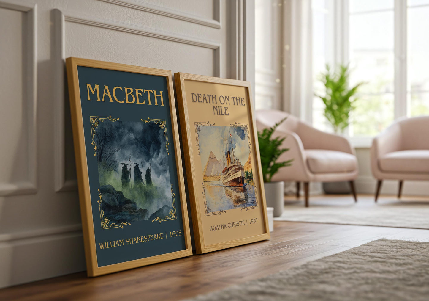 Macbeth by William Shakespeare | Descriptive Book Poster | Minimalist