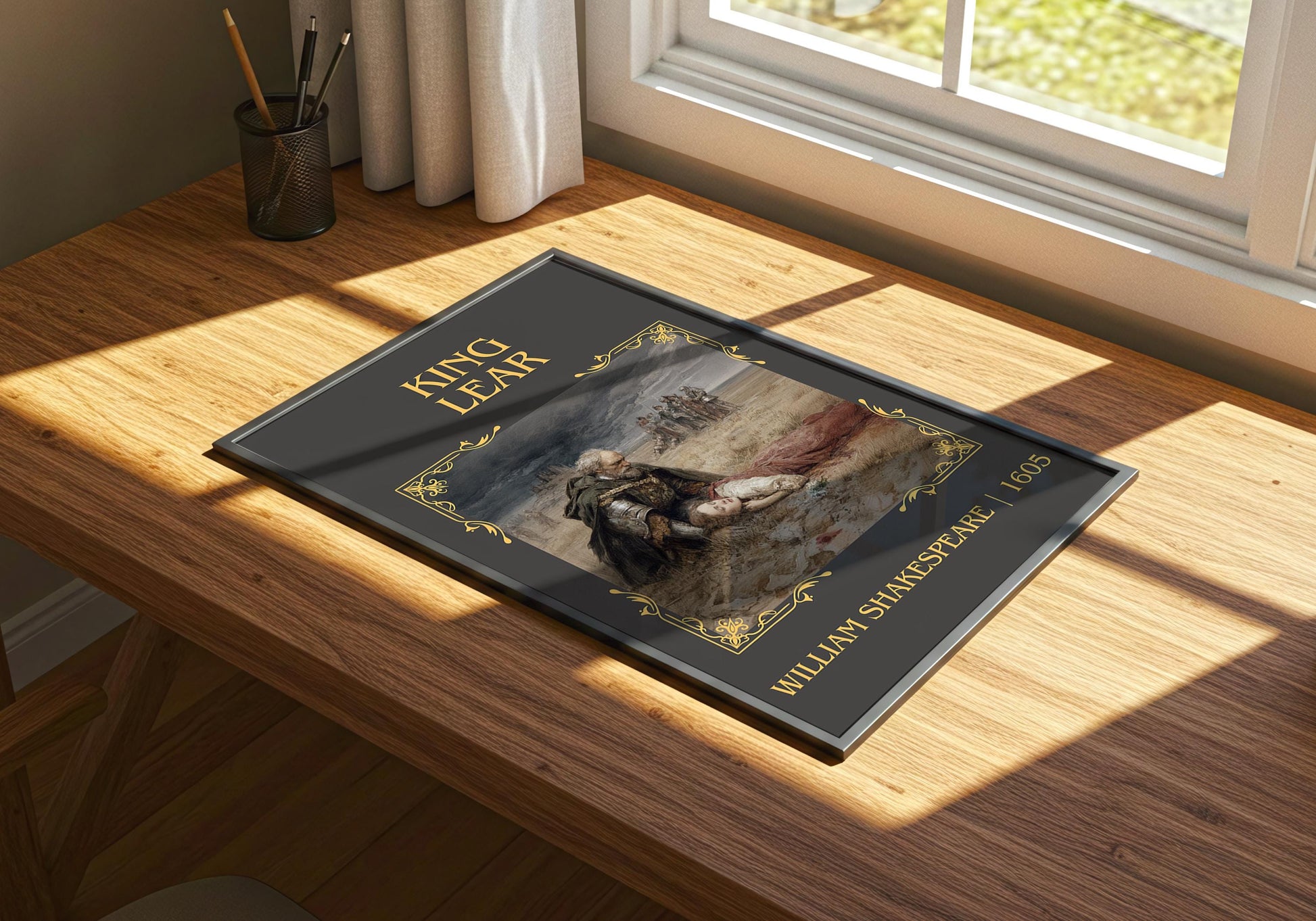 King Lear by William Shakespeare | Descriptive Book Poster | Minimalist