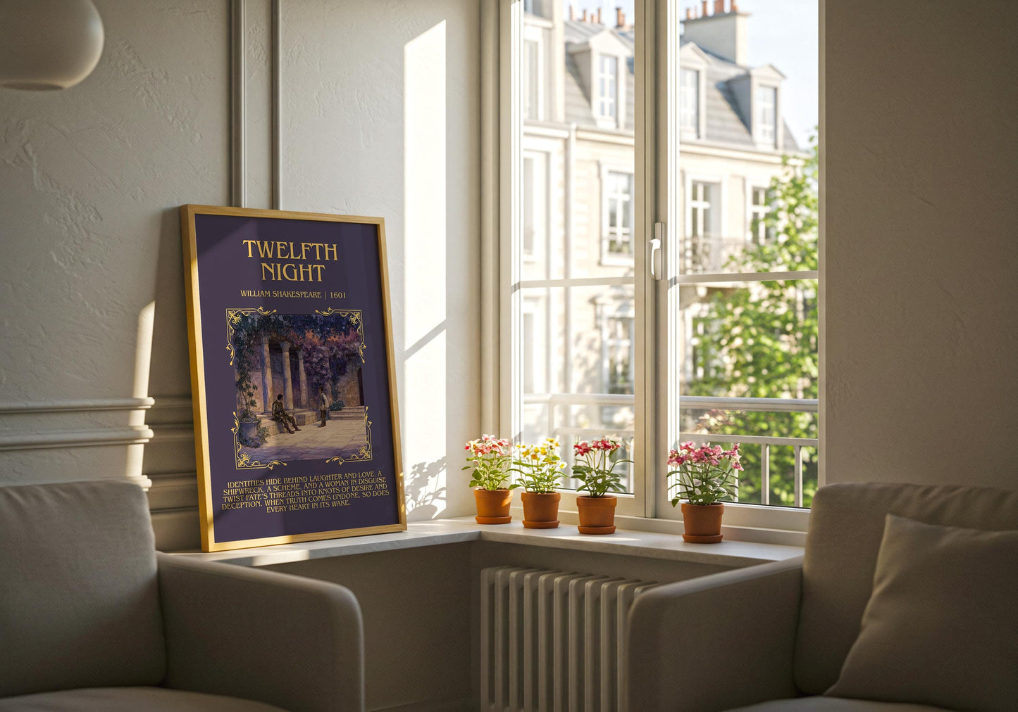 Twelfth Night by William Shakespeare | Descriptive Book Poster | Blurby