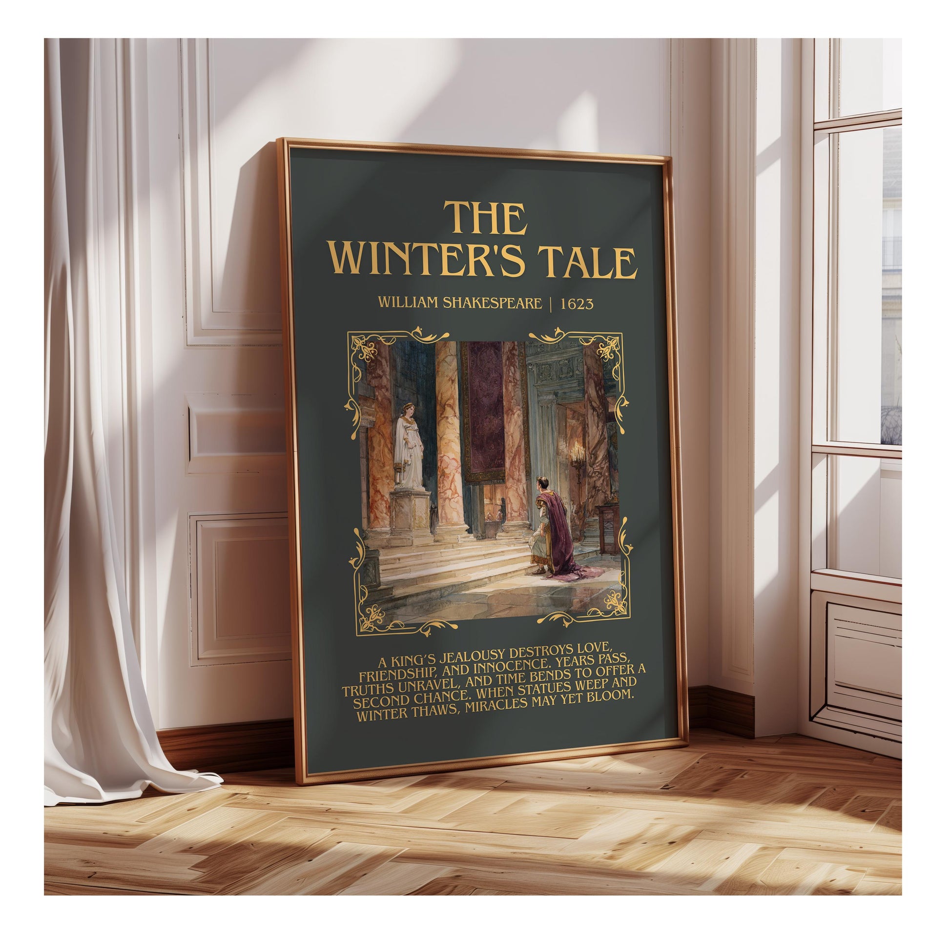The Winter's Tale by William Shakespeare | Descriptive Book Poster | Blurby