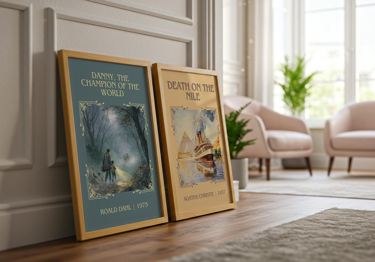 Danny, The Champion Of The World by Roald Dahl | Descriptive Book Poster | Minimalist