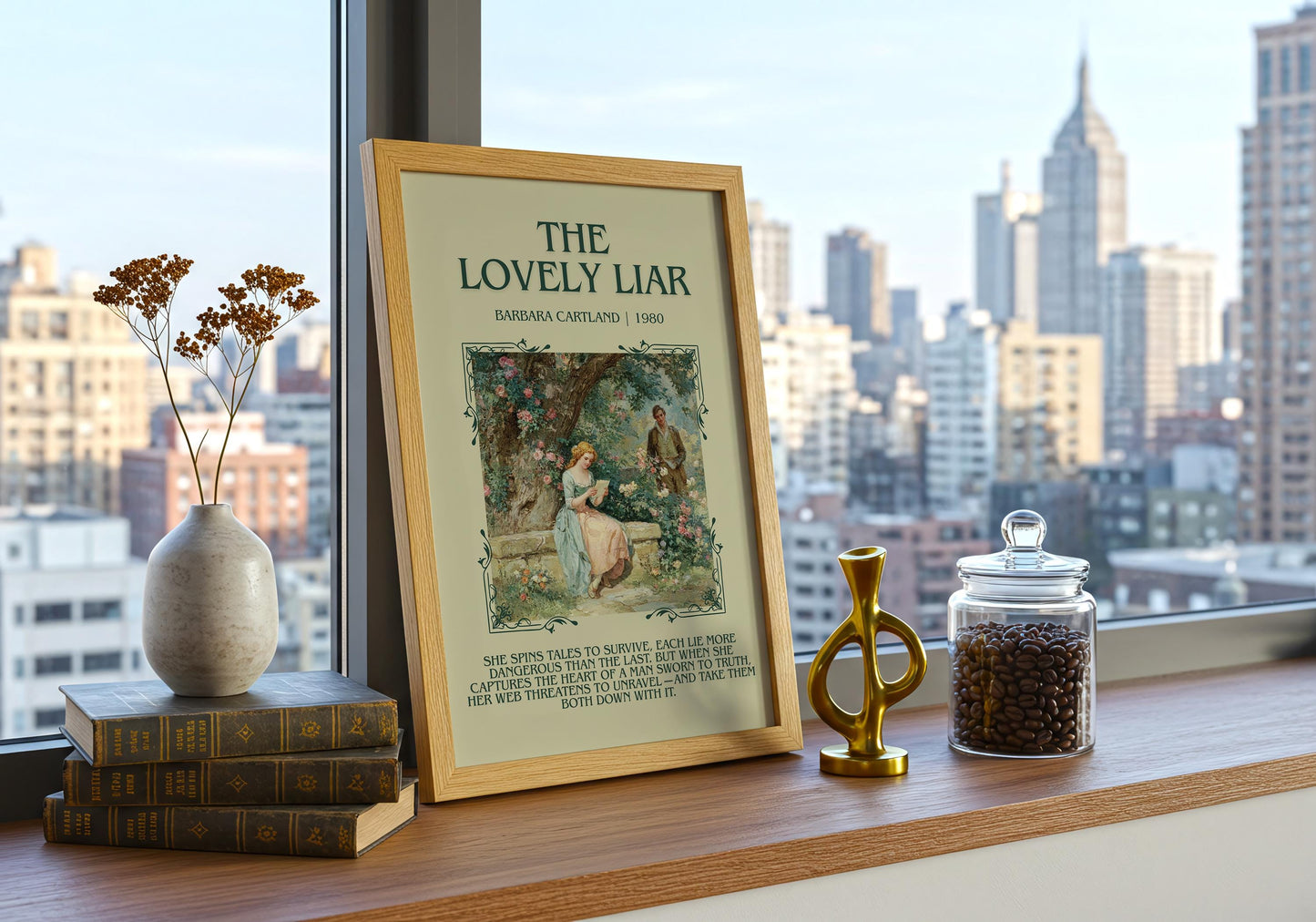 The Lovely Liar by Barbara Cartland | Descriptive Book Poster | Blurby