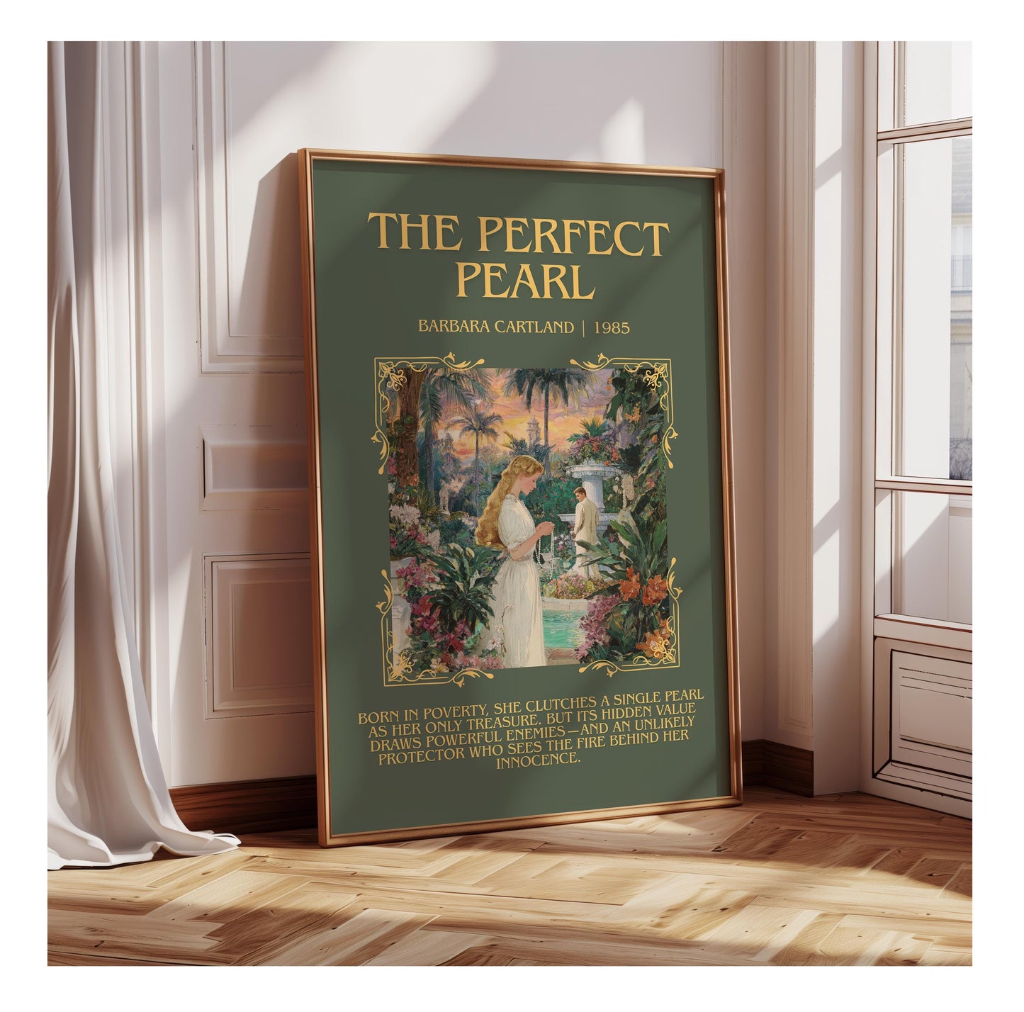 The Perfect Pearl by Barbara Cartland | Descriptive Book Poster | Blurby