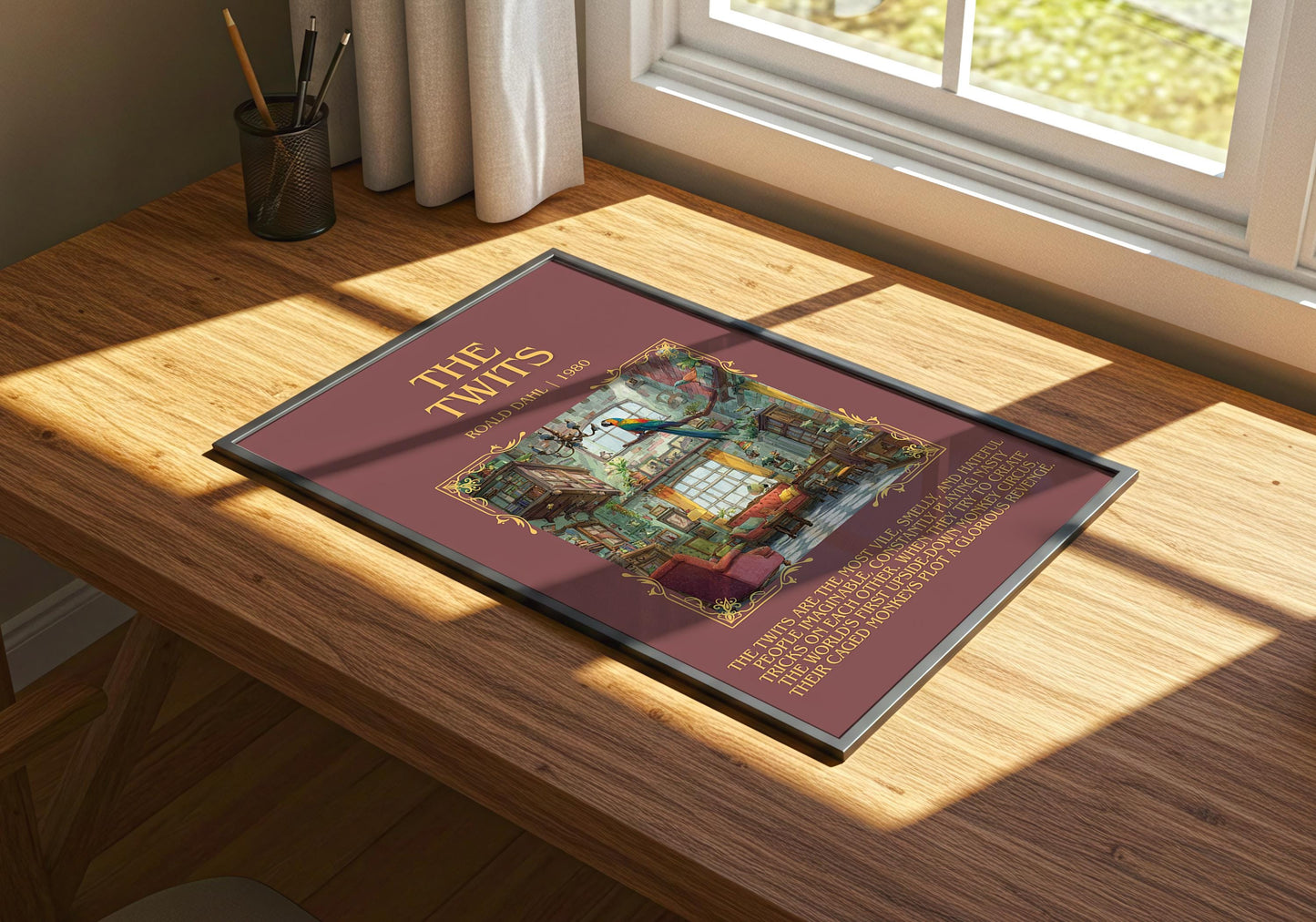 The Twits by Roald Dahl | Descriptive Book Poster | Blurby