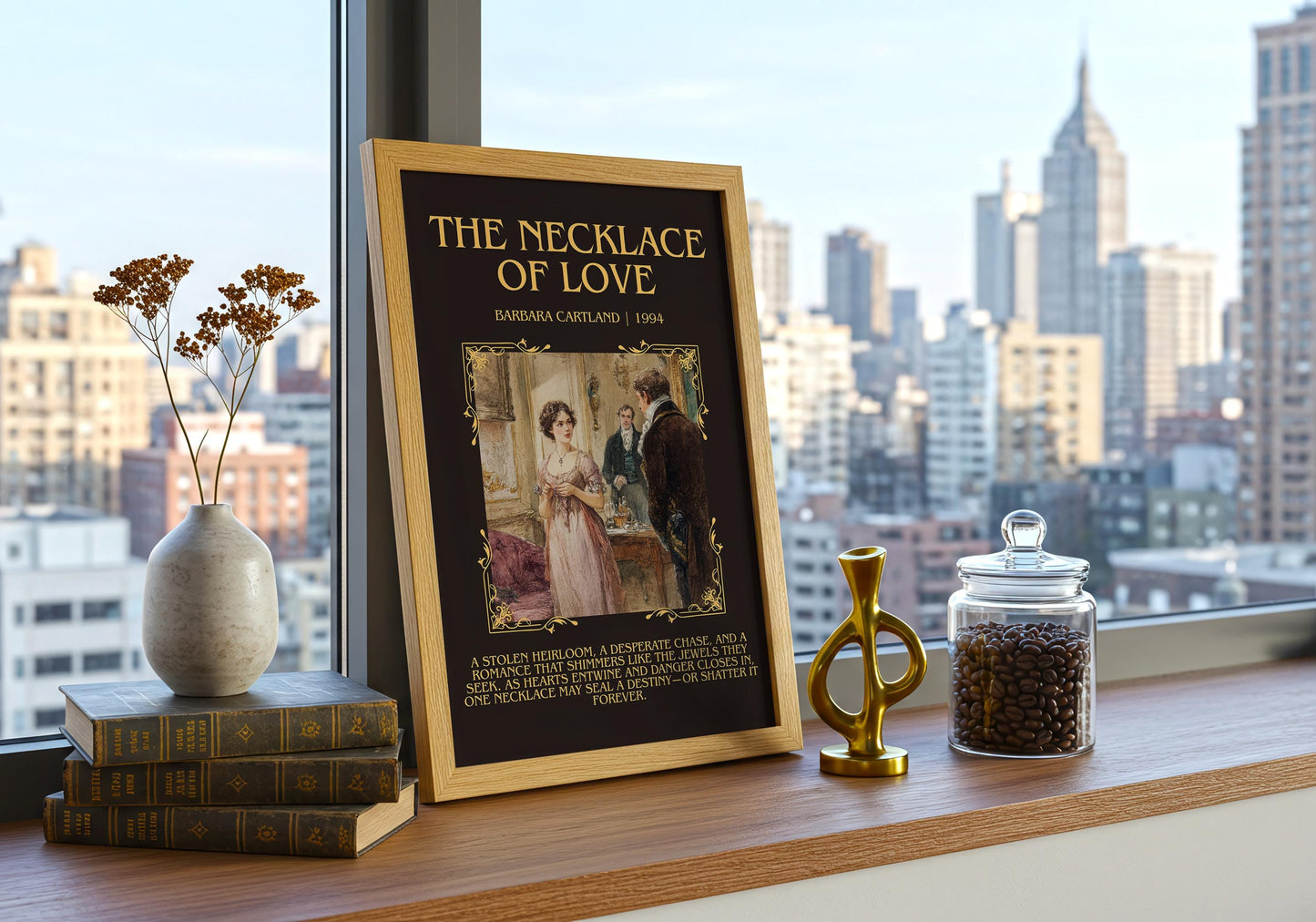 The Necklace Of Love by Barbara Cartland | Descriptive Book Poster | Blurby