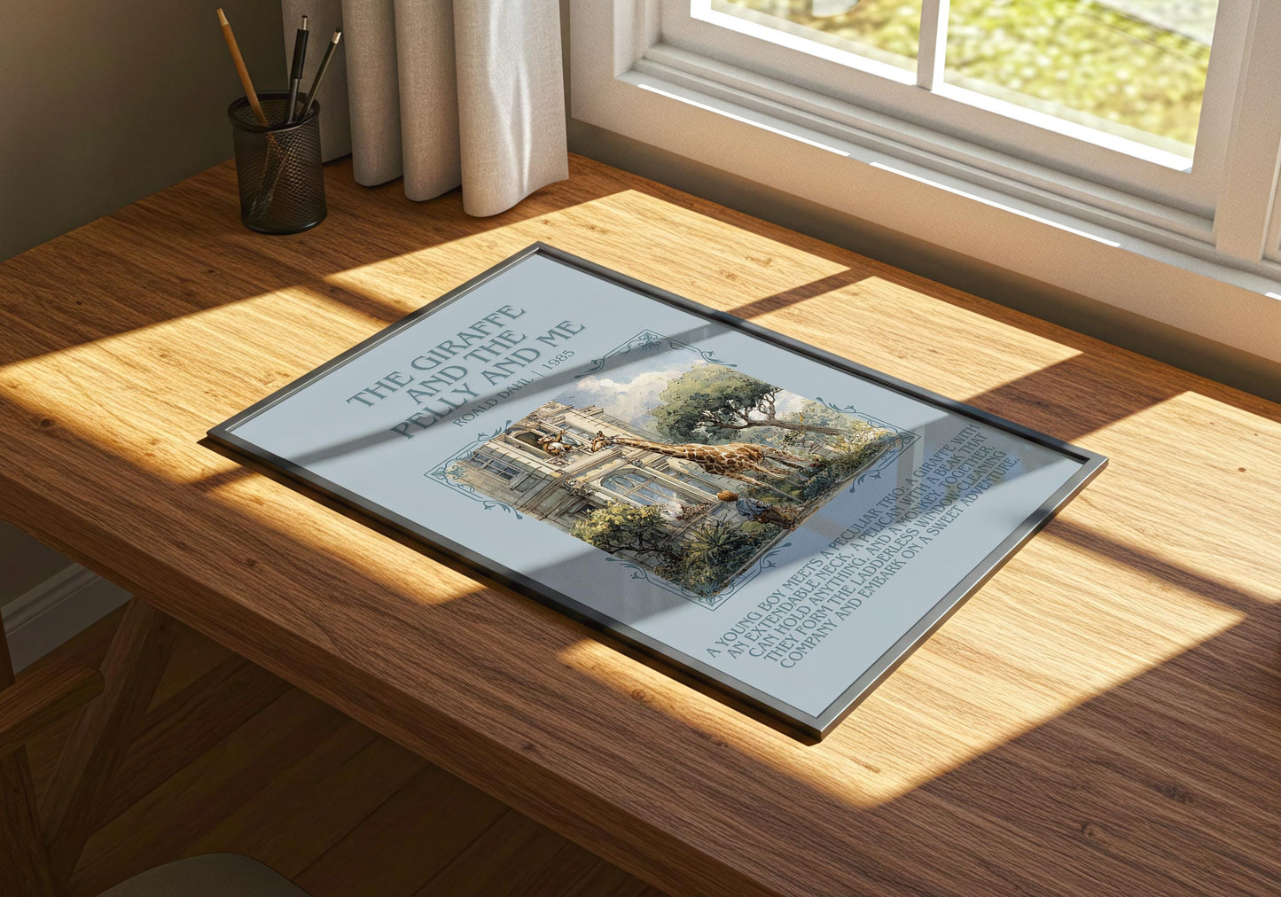 The Giraffe And The Pelly And Me by Roald Dahl | Descriptive Book Poster | Blurby