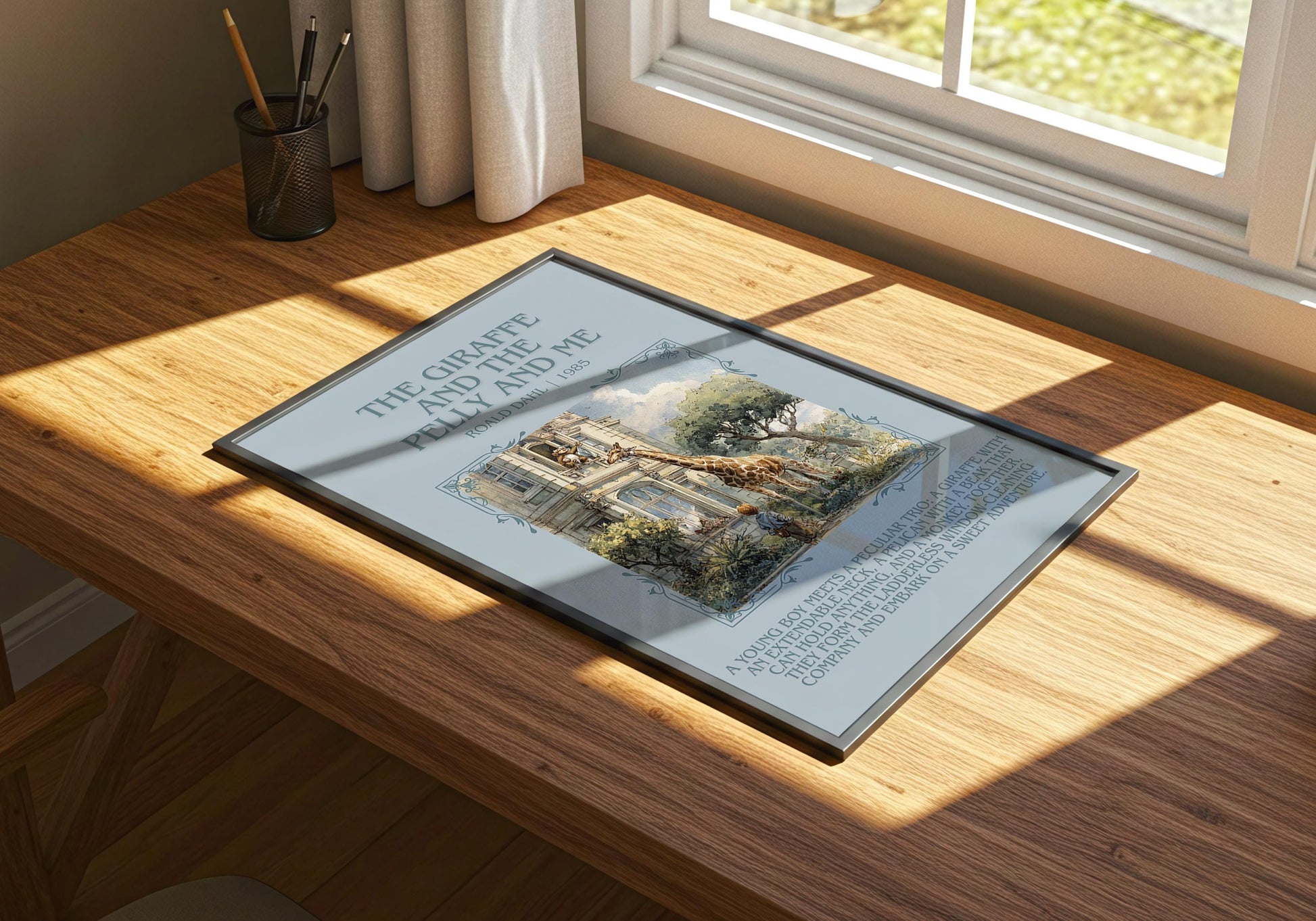 The Giraffe And The Pelly And Me by Roald Dahl | Descriptive Book Poster | Blurby