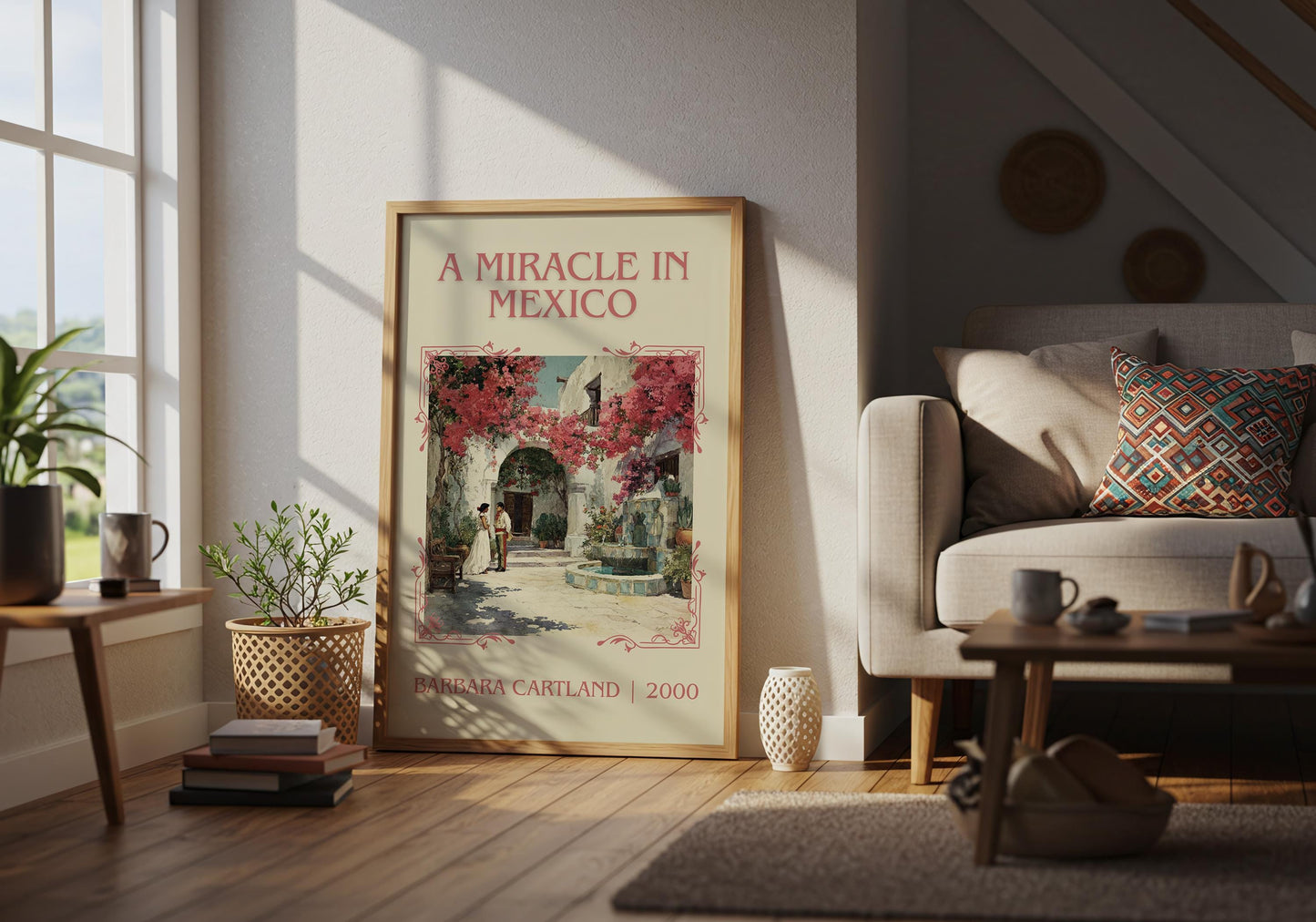 A Miracle In Mexico by Barbara Cartland | Descriptive Book Poster | Minimalist