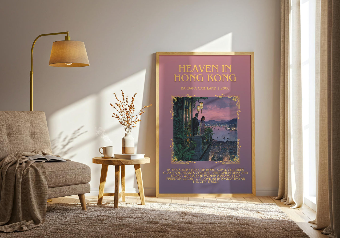 Heaven In Hong Kong by Barbara Cartland | Descriptive Book Poster | Blurby
