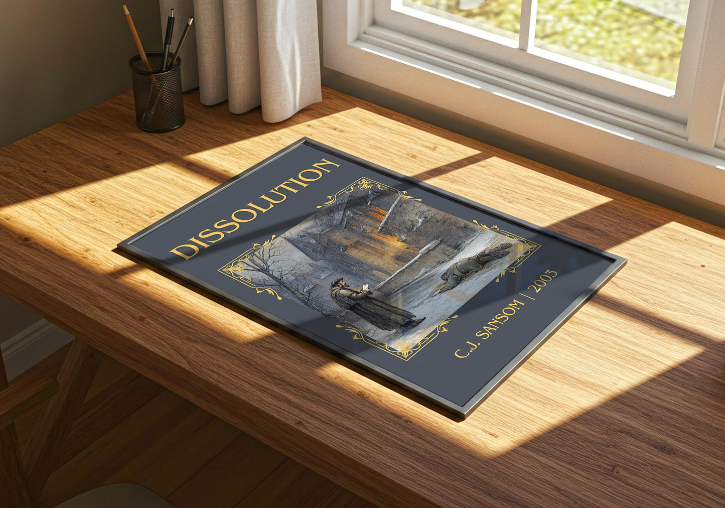 Dissolution by C.J. Sansom | Descriptive Book Poster | Minimalist