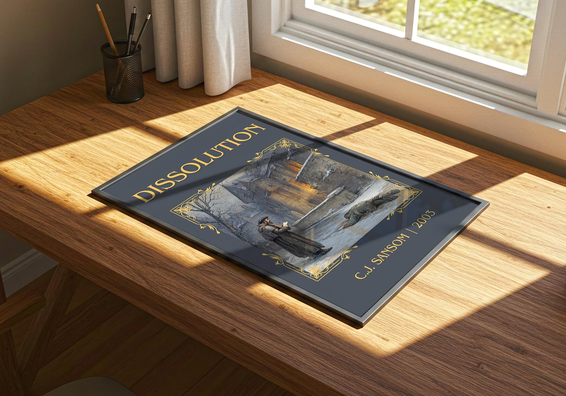 Dissolution by C.J. Sansom | Descriptive Book Poster | Minimalist