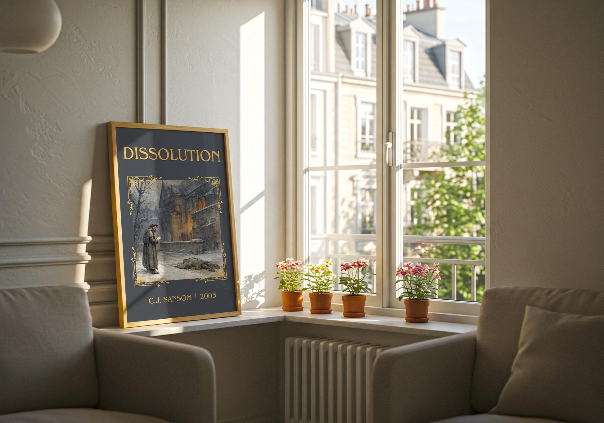 Dissolution by C.J. Sansom | Descriptive Book Poster | Minimalist