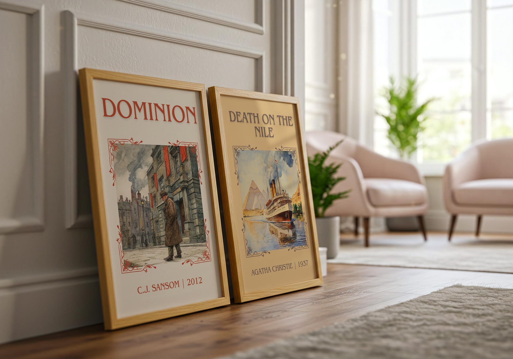 Dominion by C.J. Sansom | Descriptive Book Poster | Minimalist