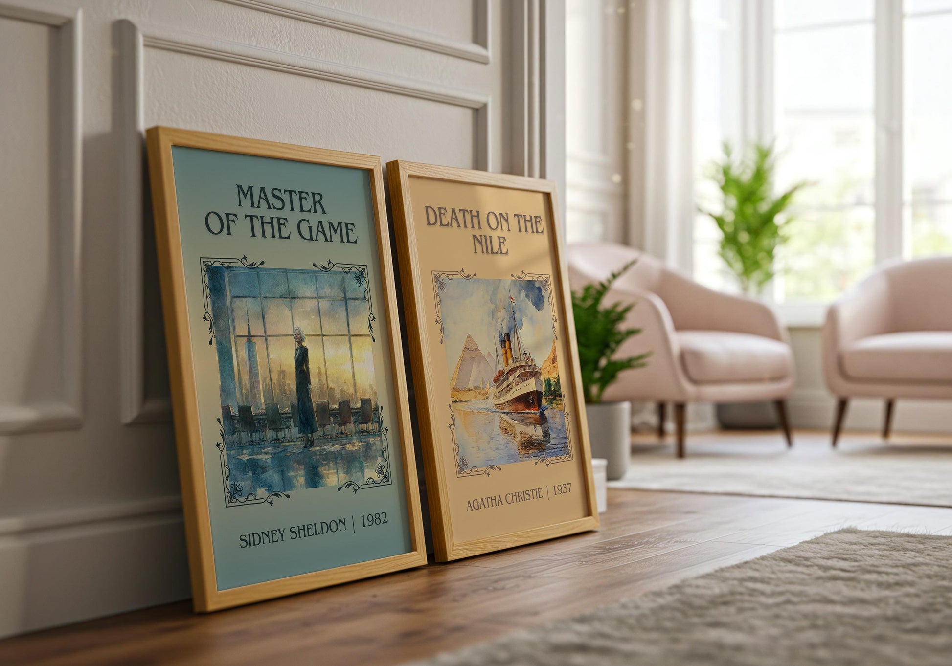 Master Of The Game by Sidney Sheldon | Descriptive Book Poster | Minimalist