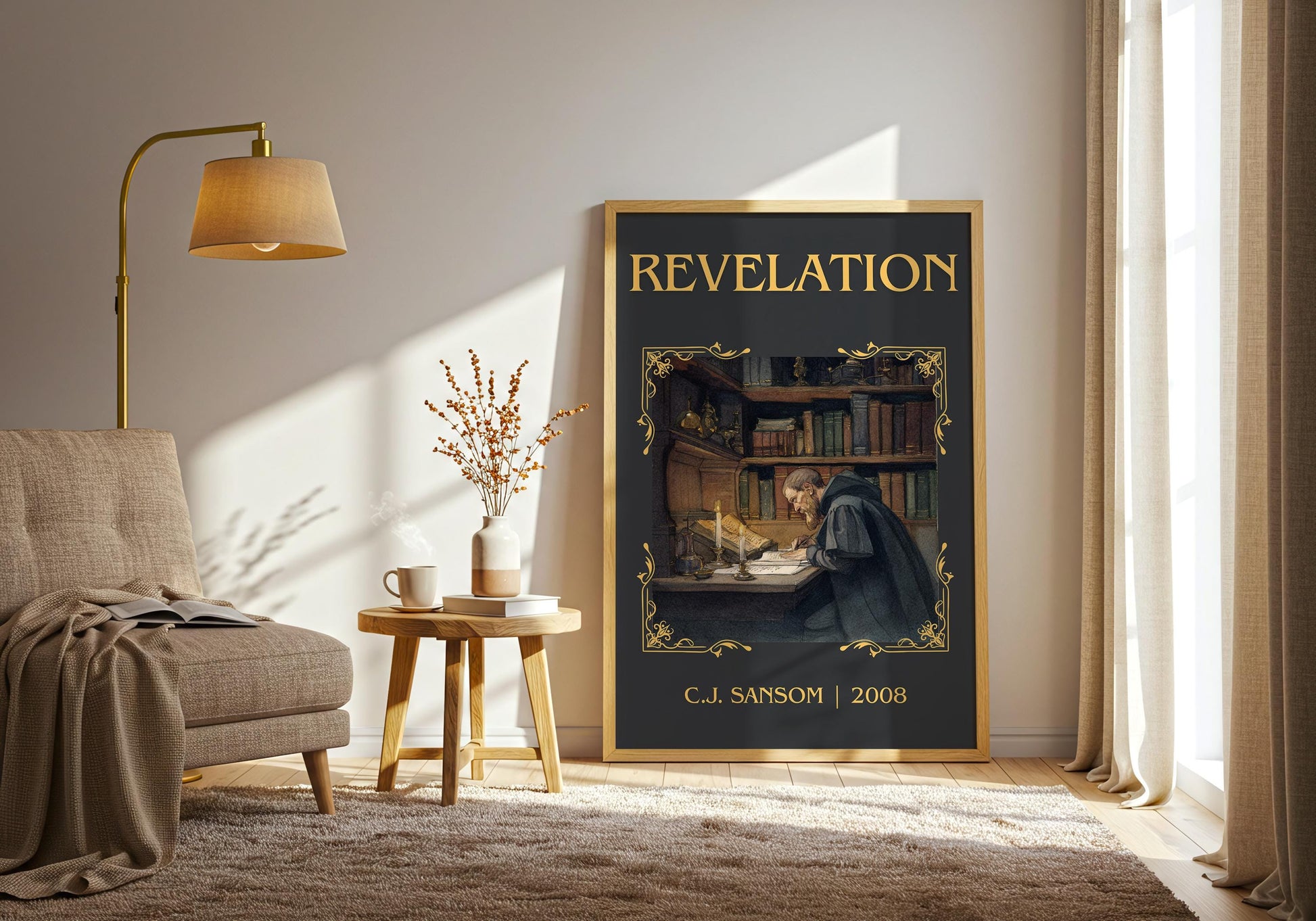 Revelation by C.J. Sansom | Descriptive Book Poster | Minimalist