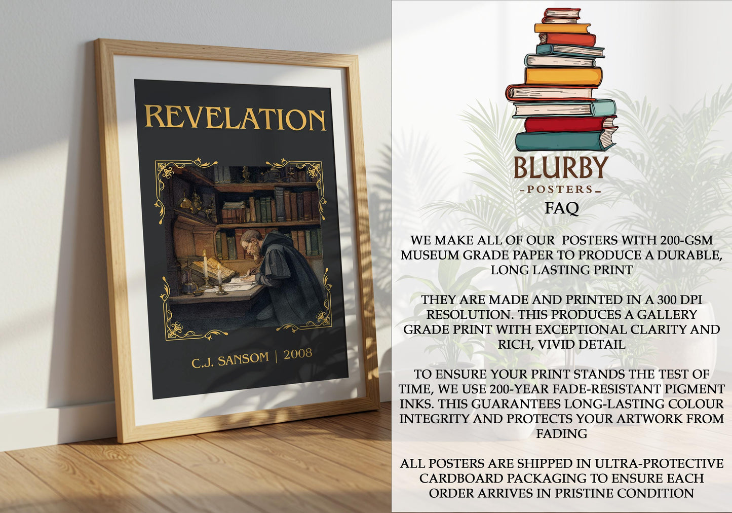 Revelation by C.J. Sansom | Descriptive Book Poster | Minimalist
